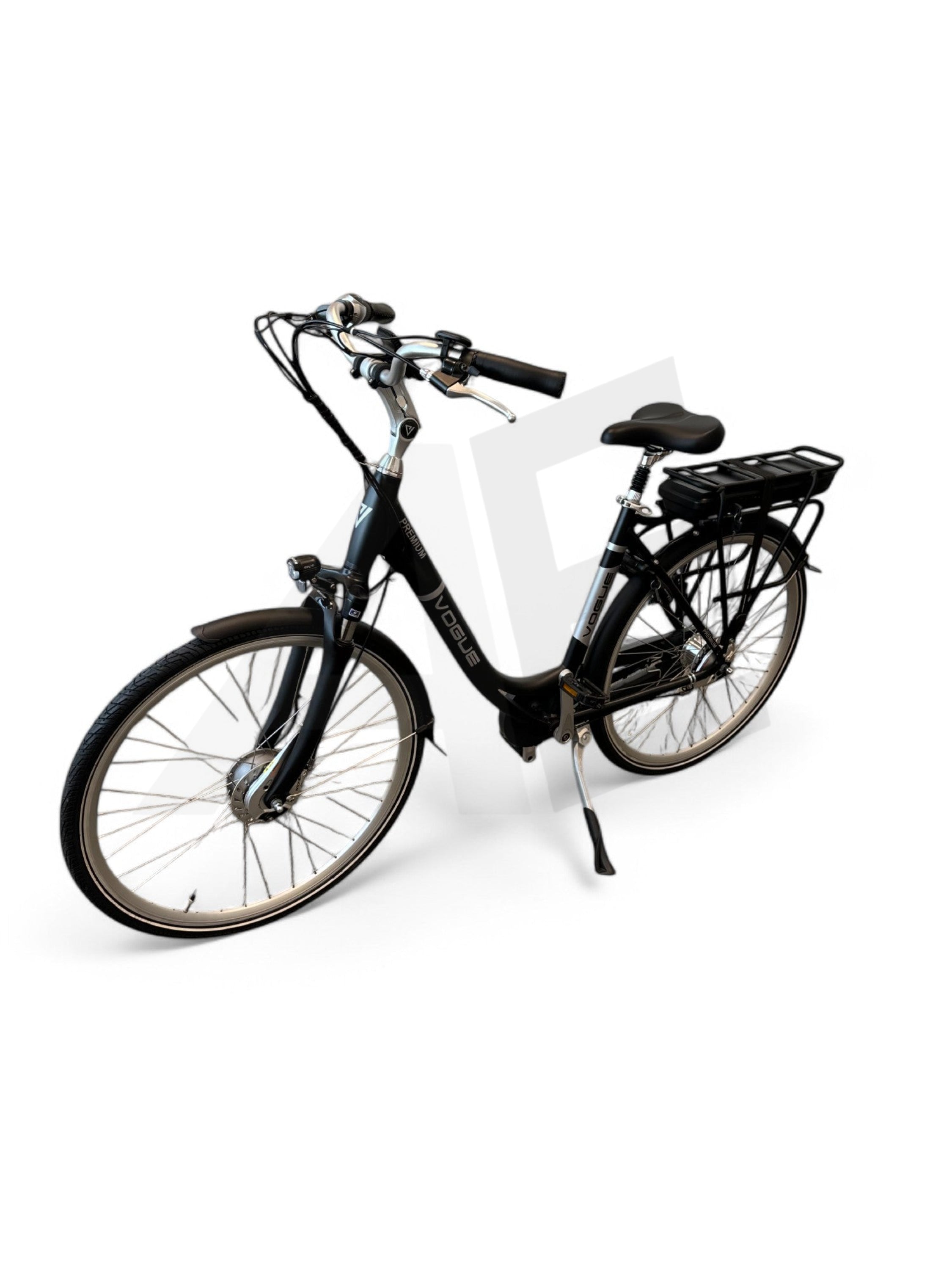 Vogue Premium E-bike 7SP 48cm Lage Instap - Mat Zwart