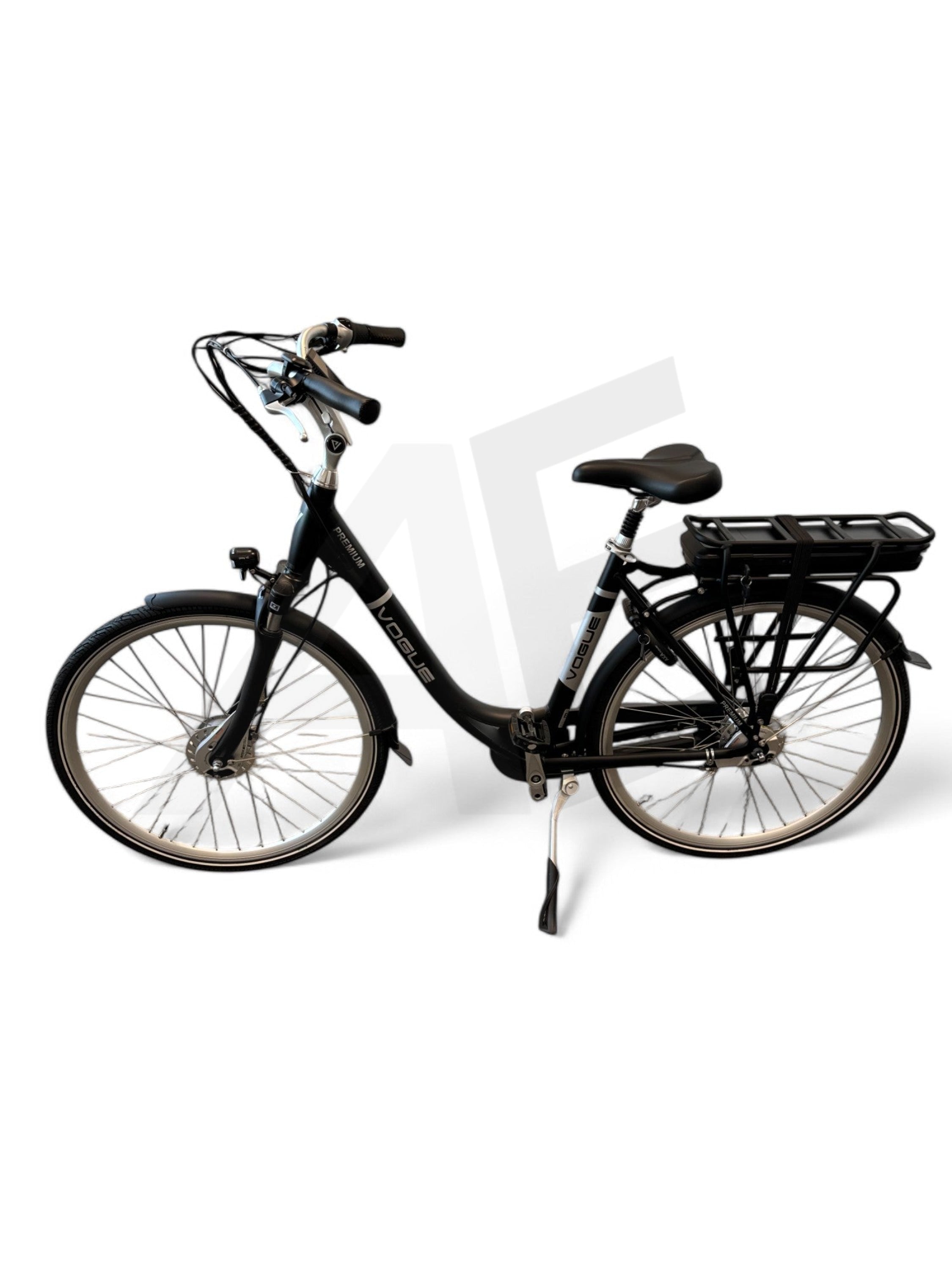 Vogue Premium E-bike 7SP 48cm Lage Instap - Mat Zwart