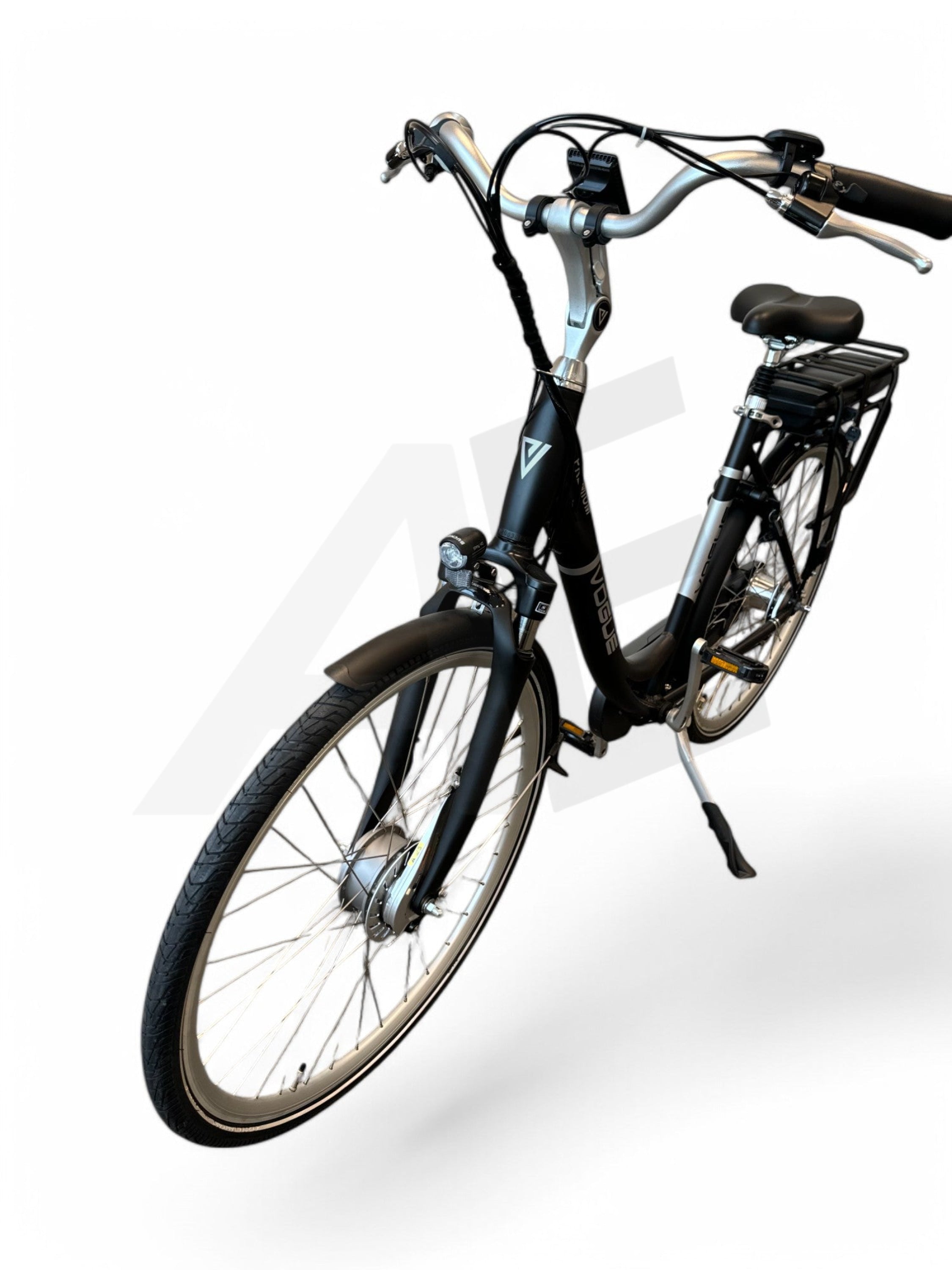 Vogue Premium E-bike 7SP 48cm Lage Instap - Mat Zwart