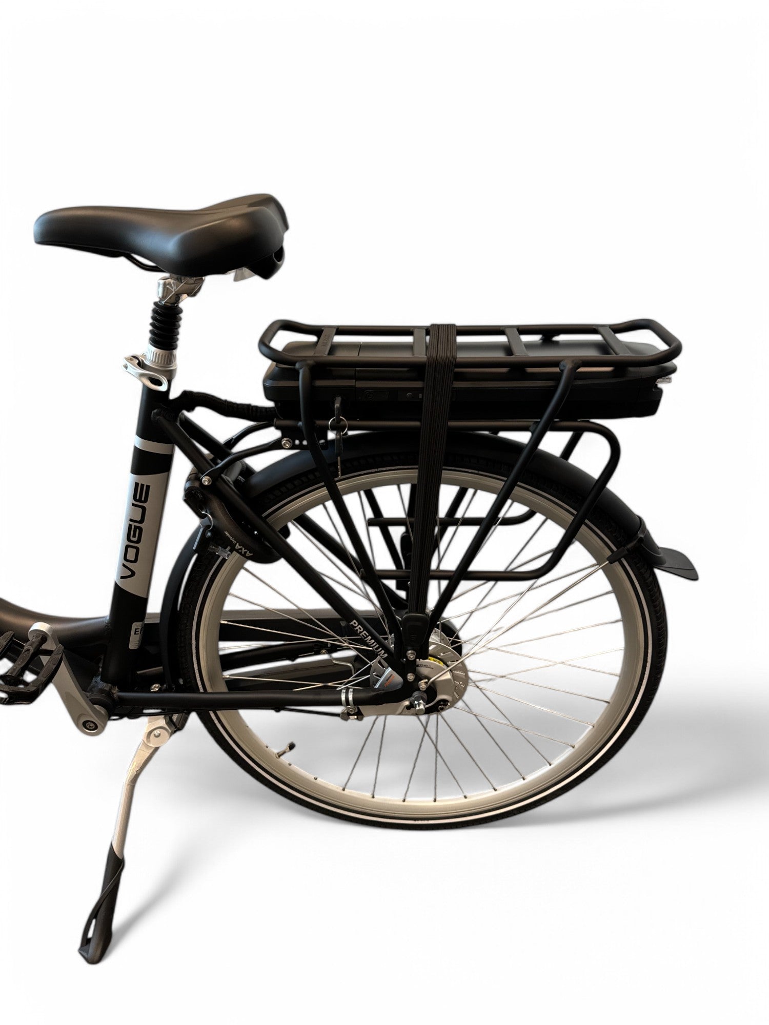 Vogue Premium E-bike 7SP 48cm Lage Instap - Mat Zwart - AE-trading