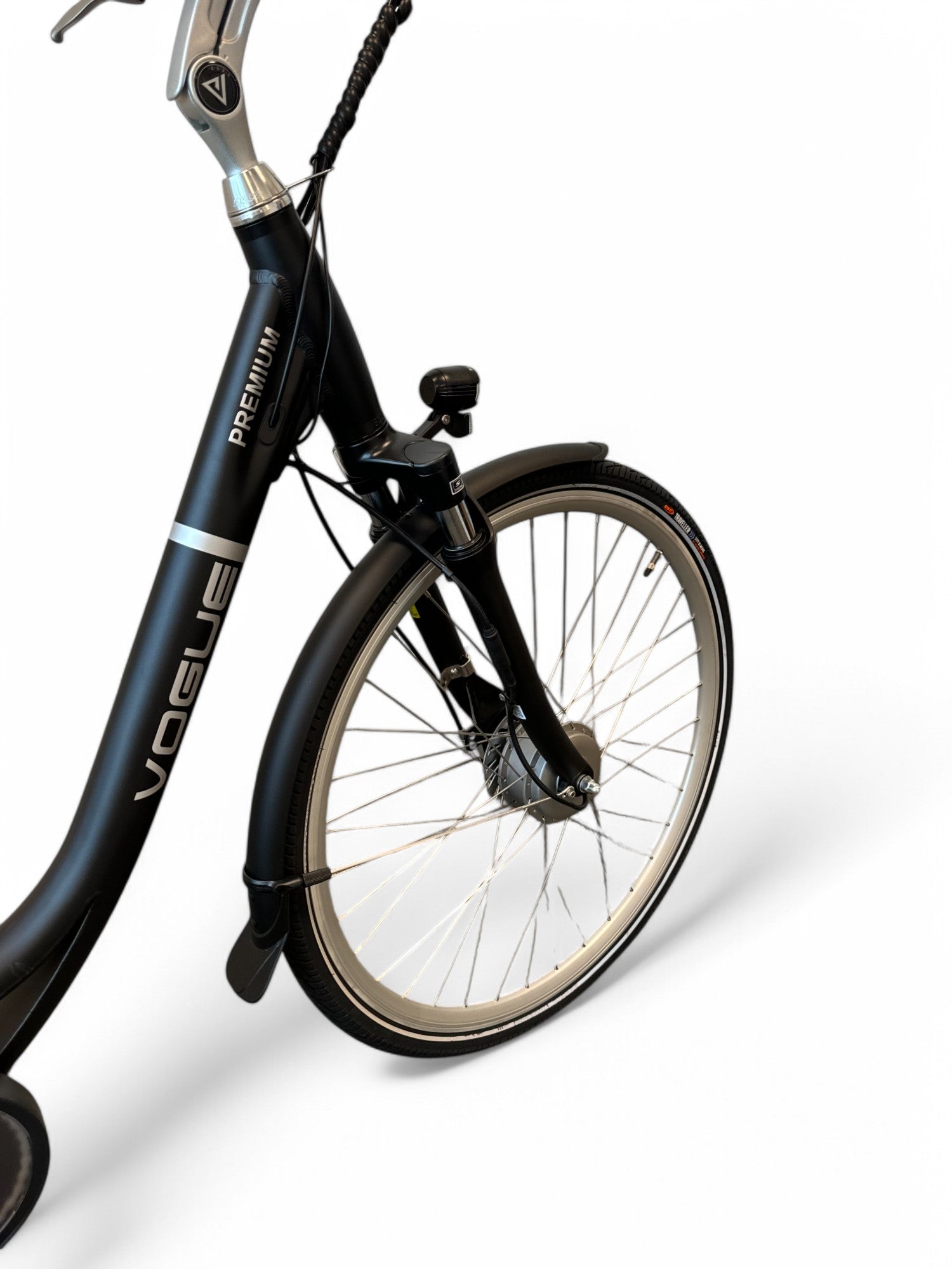 Vogue Premium E-bike 7SP 48cm Lage Instap - Mat Zwart - AE-trading