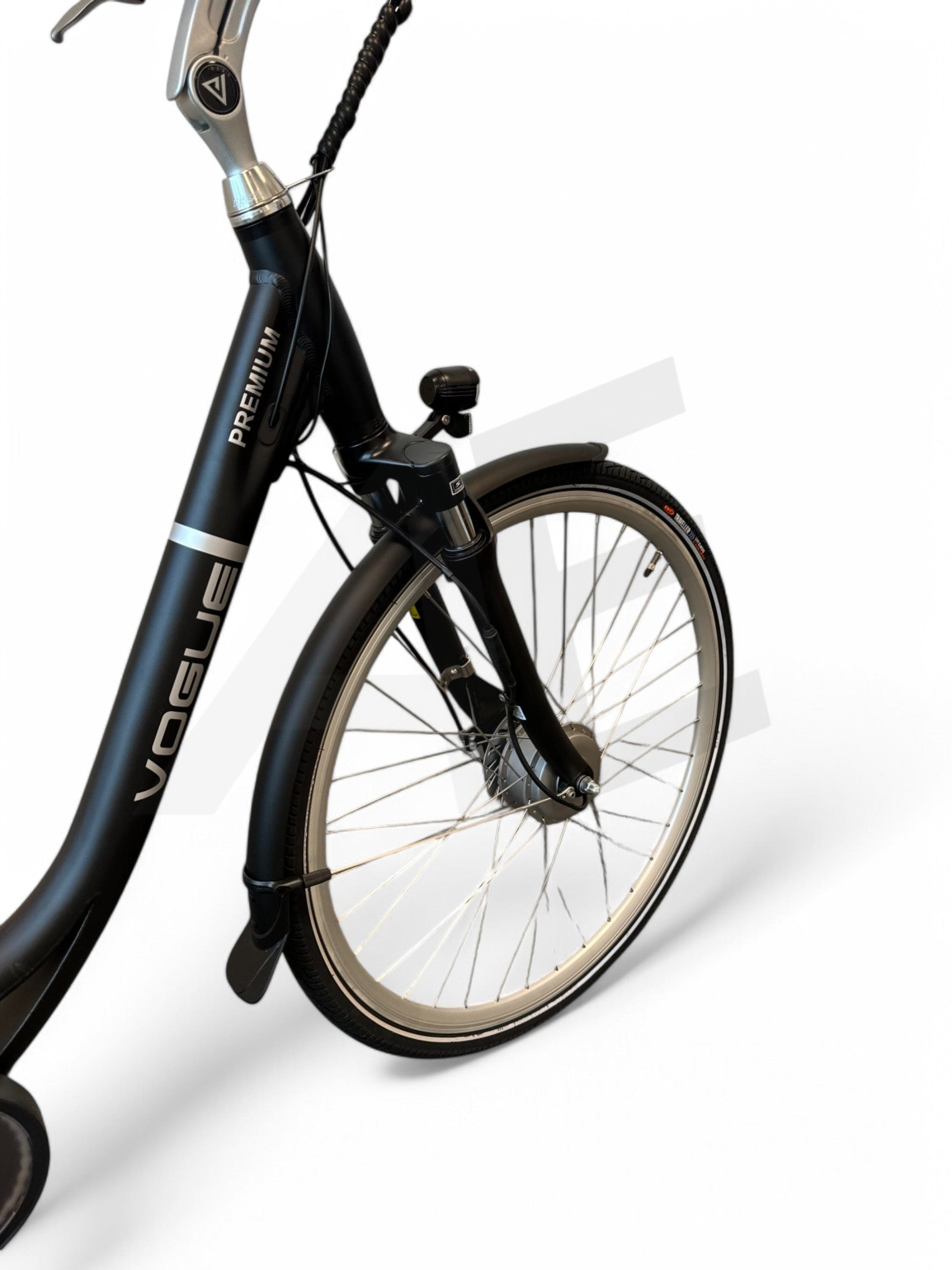 Vogue Premium E-bike 7SP 48cm Lage Instap - Mat Zwart