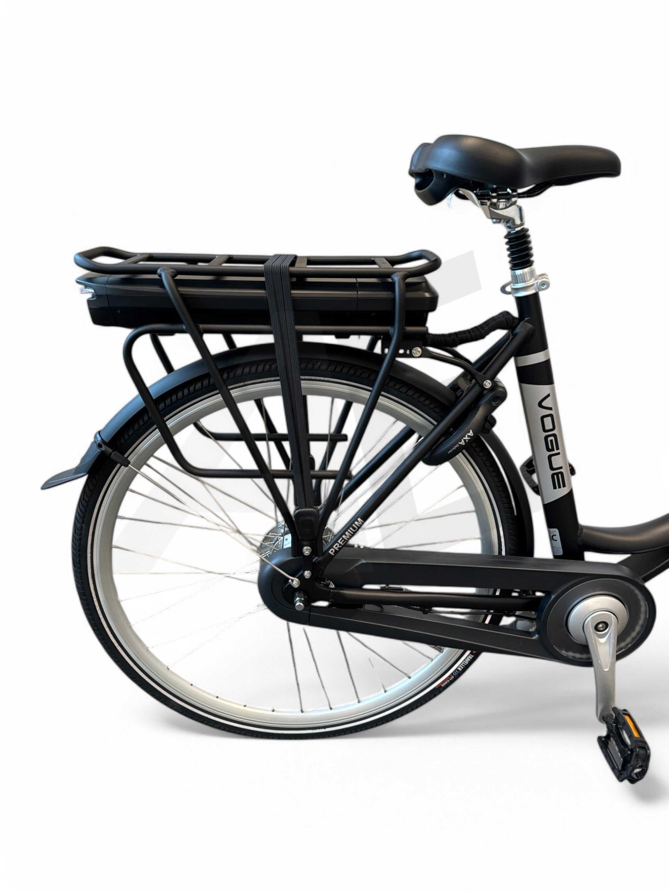 Vogue Premium E-bike 7SP 48cm Lage Instap - Mat Zwart