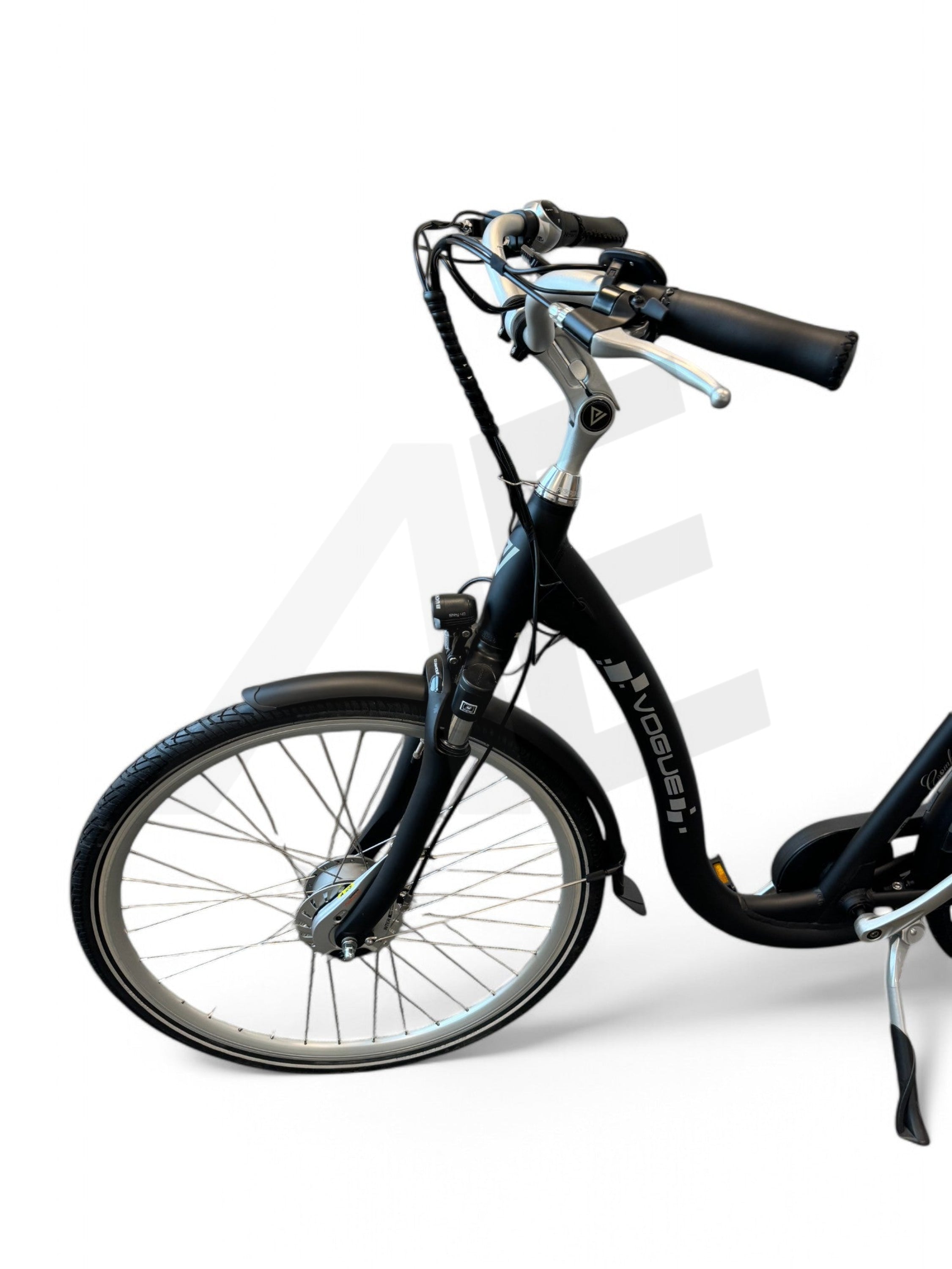 Vogue Comfort N7 Elektrische Fiets Mat zwart 468Wh Accu - E-bike