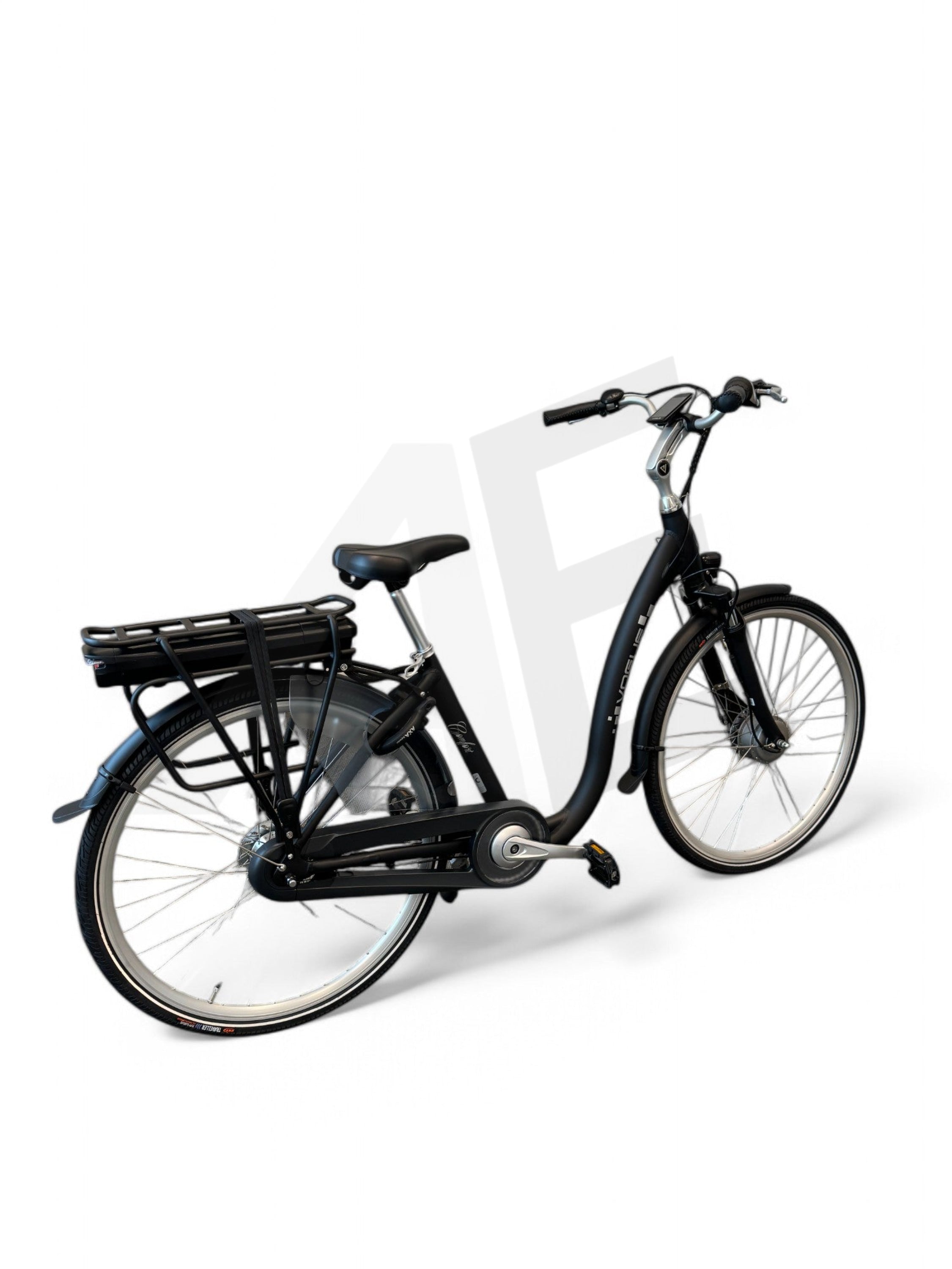 Vogue Comfort N7 Elektrische Fiets Mat zwart 468Wh Accu - E-bike