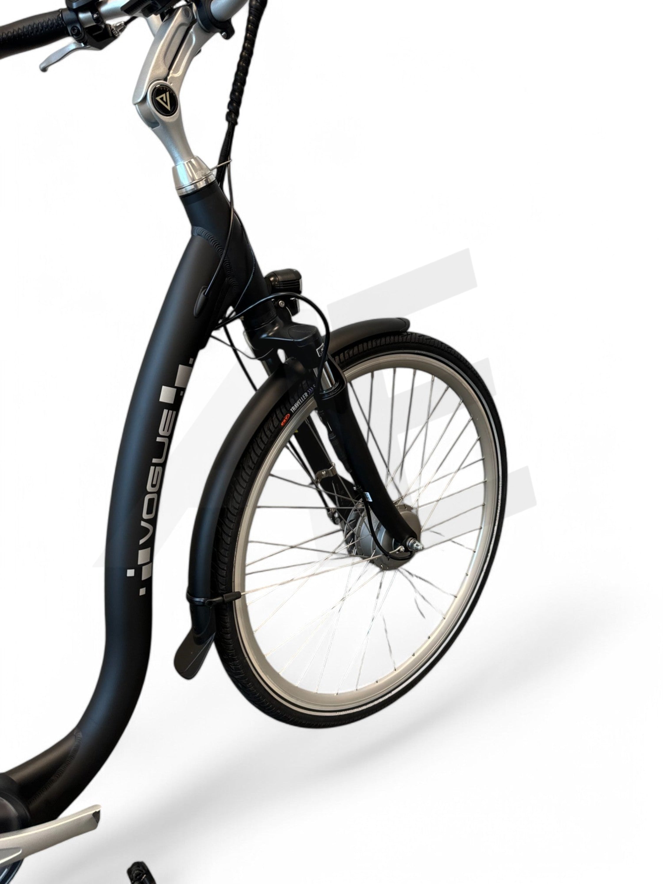 Vogue Comfort N7 Elektrische Fiets Mat zwart 468Wh Accu - E-bike