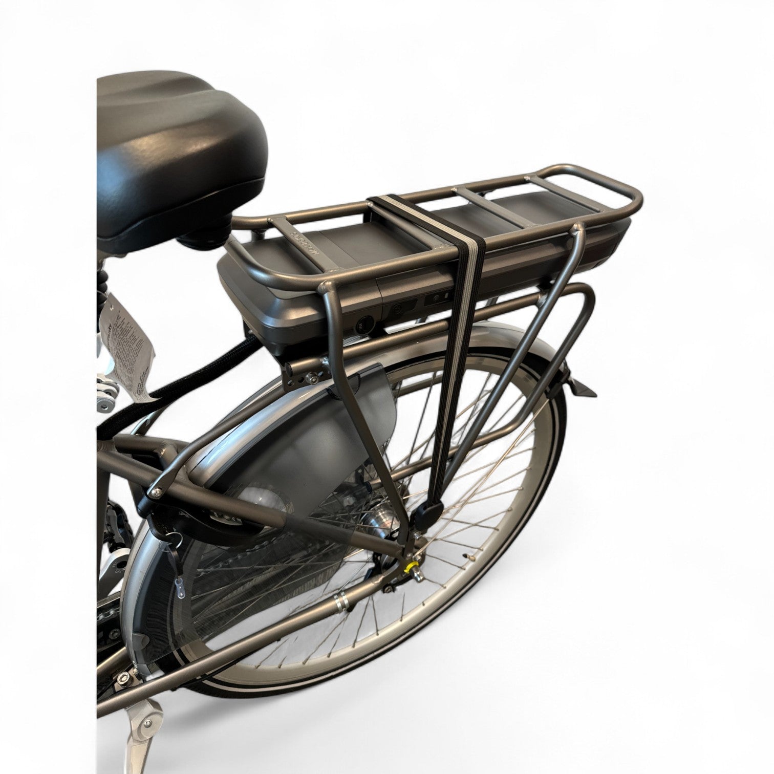 Vogue Basic N7 E-bike Mat Grijs 47cm – Elektrische Damesfiets met 468Wh Accu, Shimano Nexus 7 Versnellingen, Voorwielmotor & LED Verlichting – Actieradius tot 120 km - AE-trading