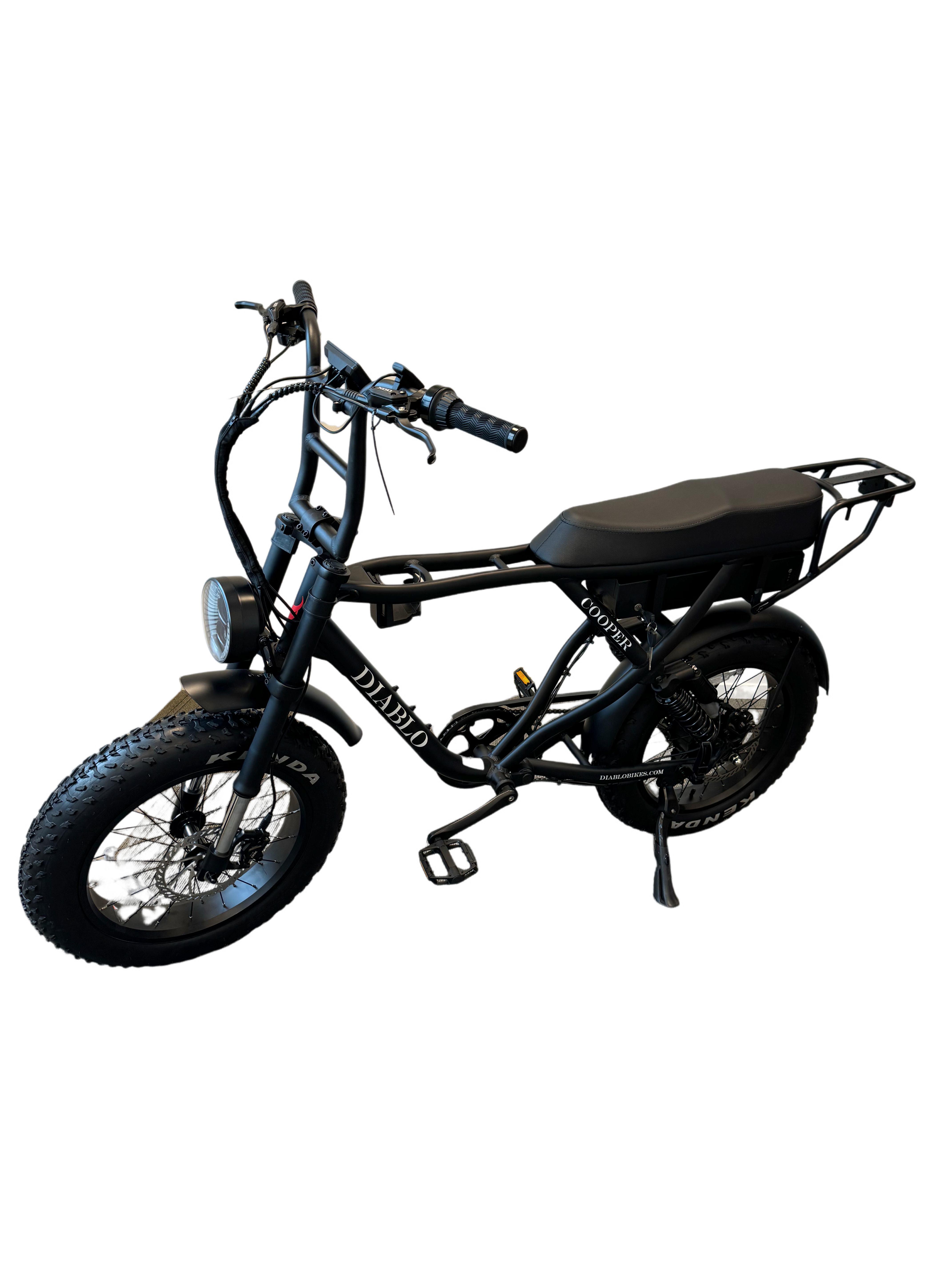 Diablo Cooper Fatbike 7DR Shimano Versnellingen Met Hydraulische remmen - Mat zwart - AE-trading