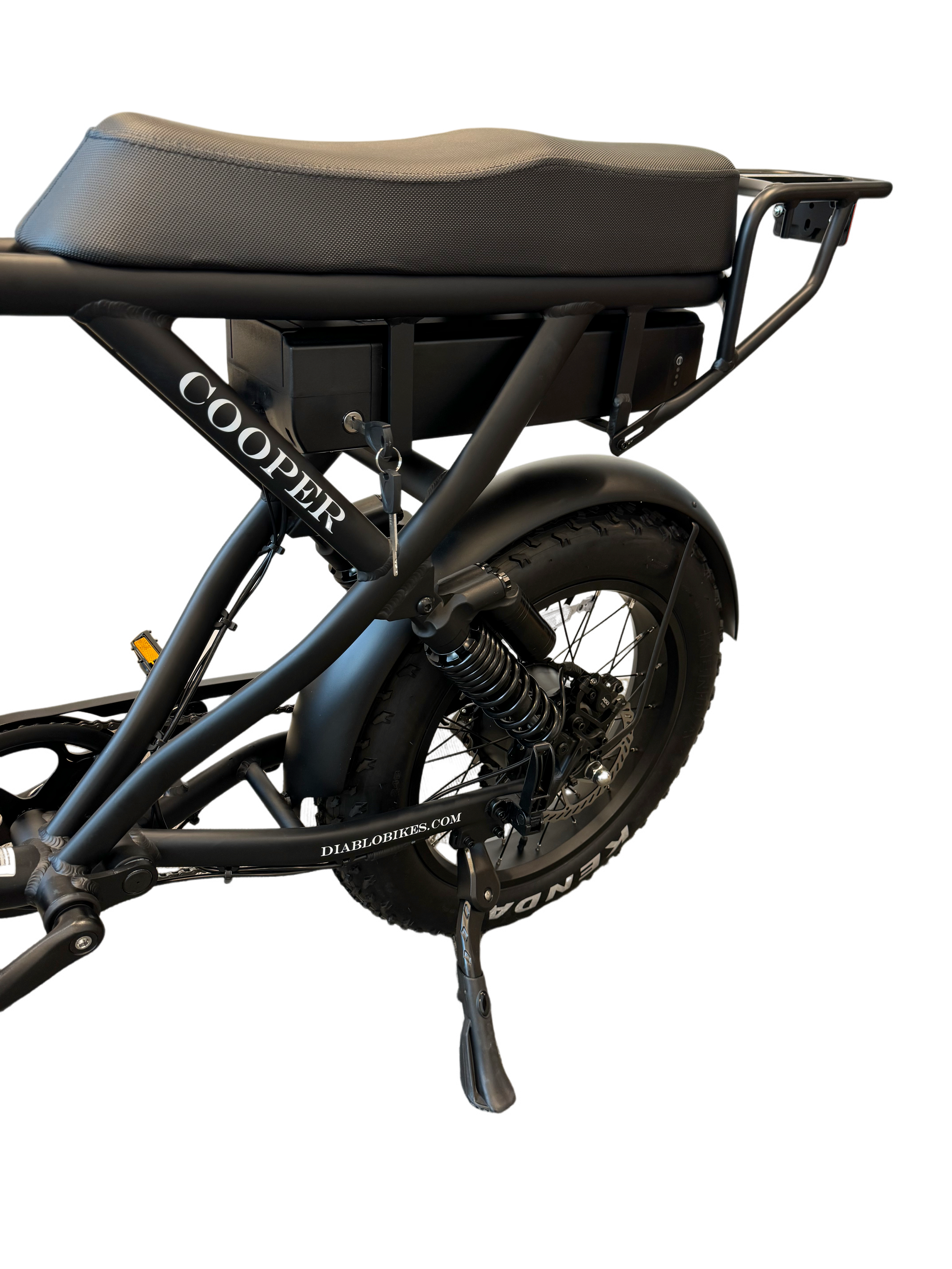 Diablo Cooper Fatbike 7DR Shimano Versnellingen Met Hydraulische remmen - Mat zwart - AE-trading