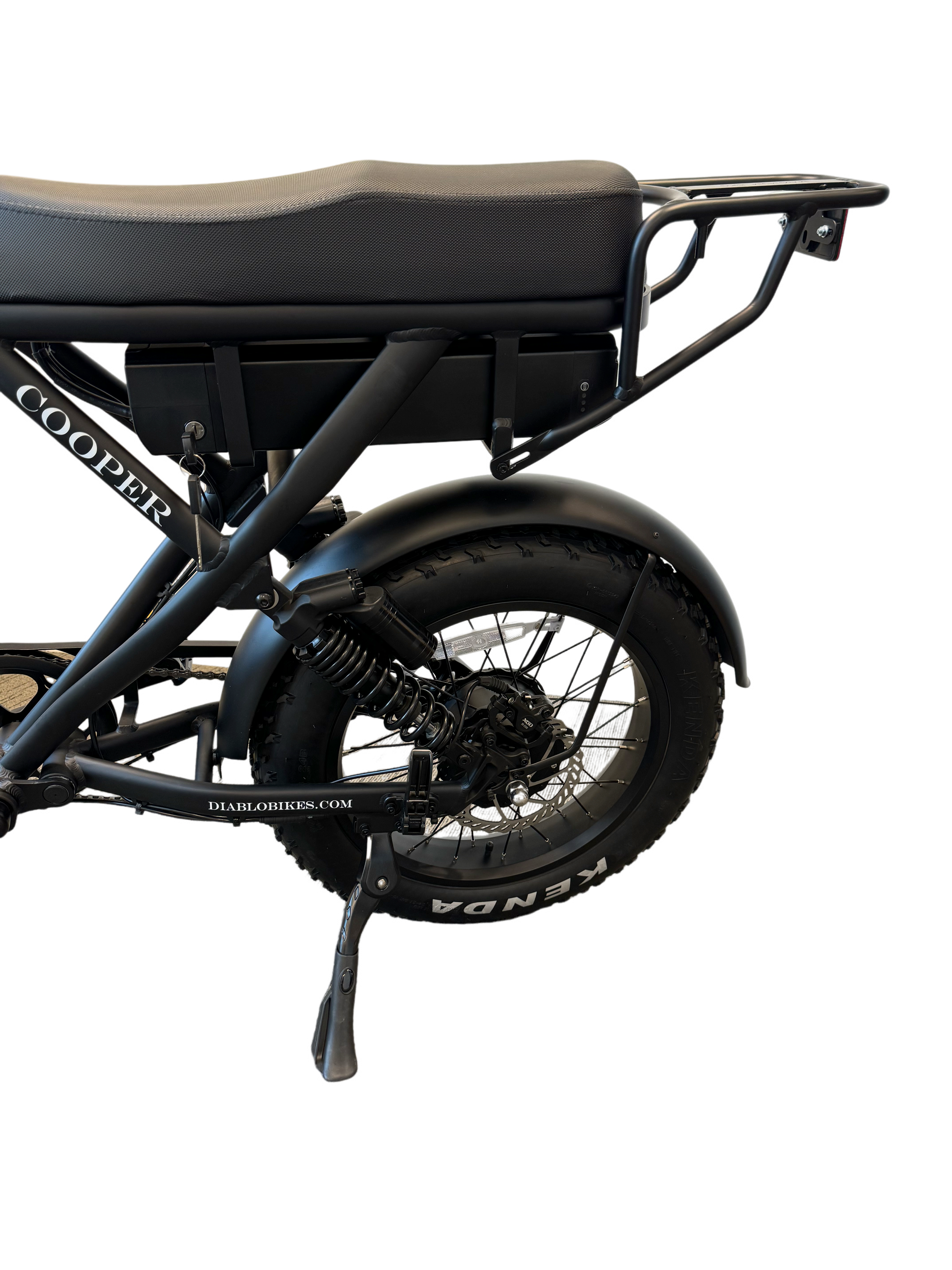 Diablo Cooper Fatbike 7DR Shimano Versnellingen Met Hydraulische remmen - Mat zwart - AE-trading