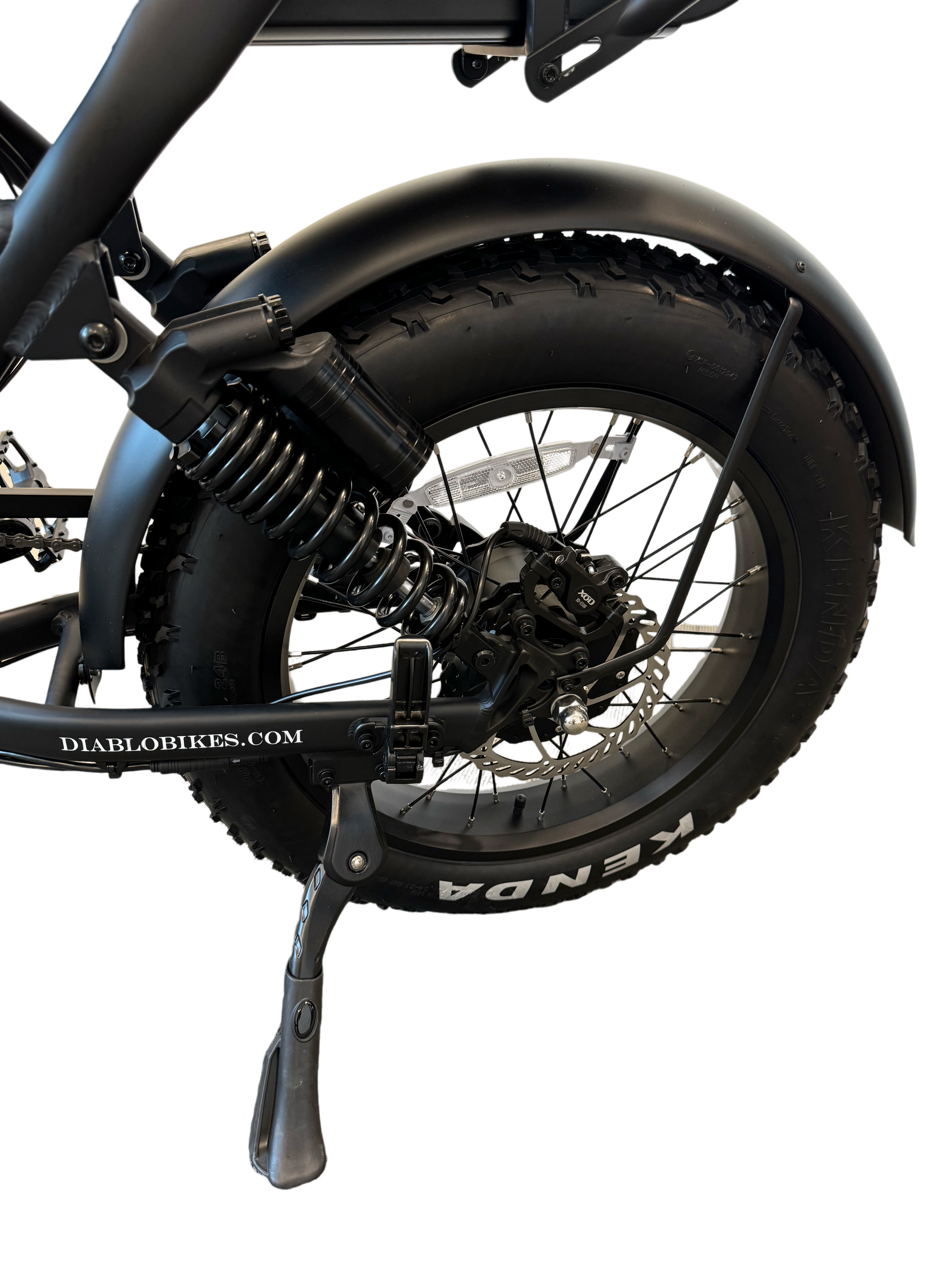 Diablo Cooper Fatbike 7DR Shimano Versnellingen Met Hydraulische remmen - Mat zwart - AE-trading