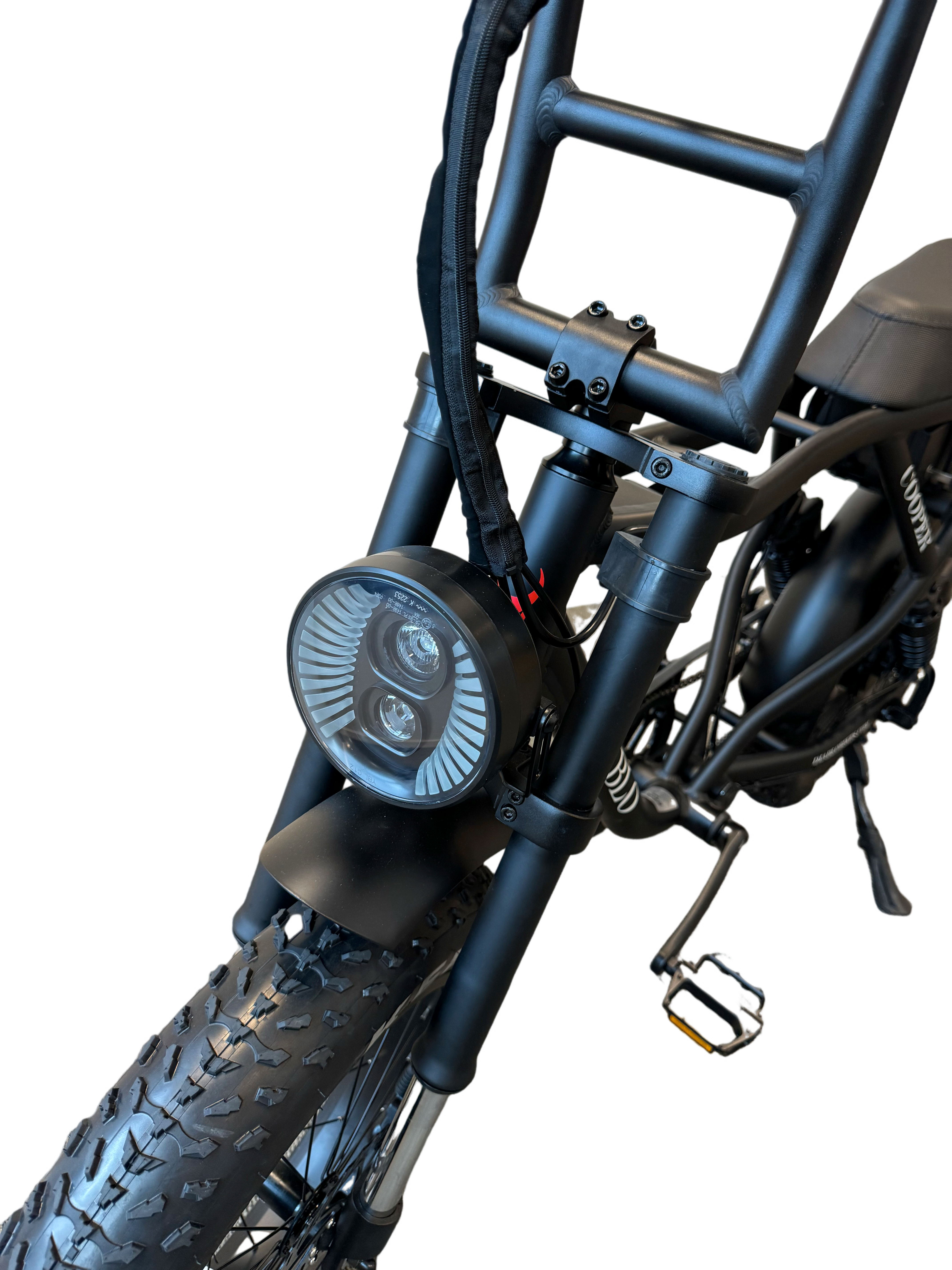 Diablo Cooper Fatbike 7DR Shimano Versnellingen Met Hydraulische remmen - Mat zwart - AE-trading