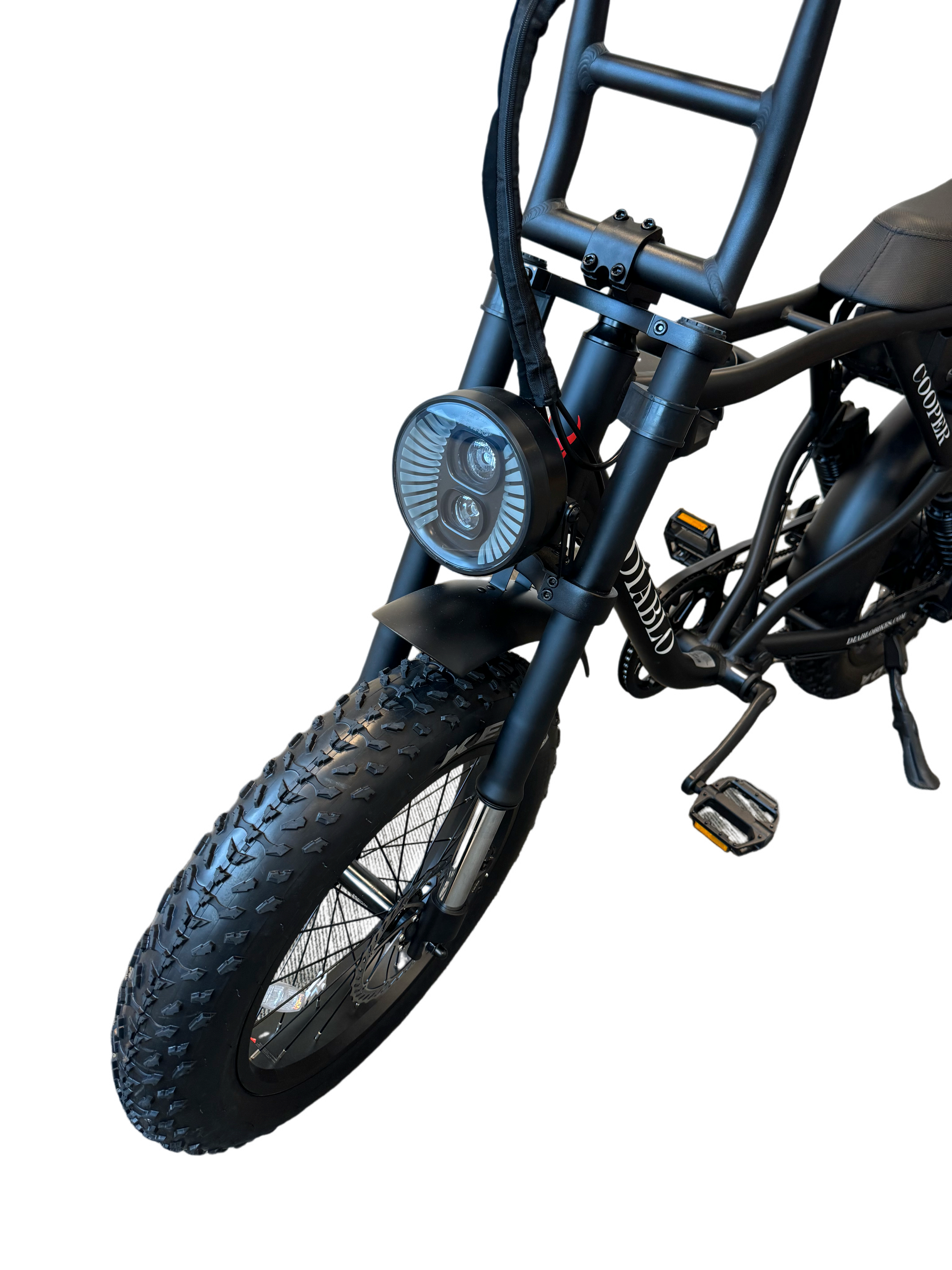 Diablo Cooper Fatbike 7DR Shimano Versnellingen Met Hydraulische remmen - Mat zwart - AE-trading
