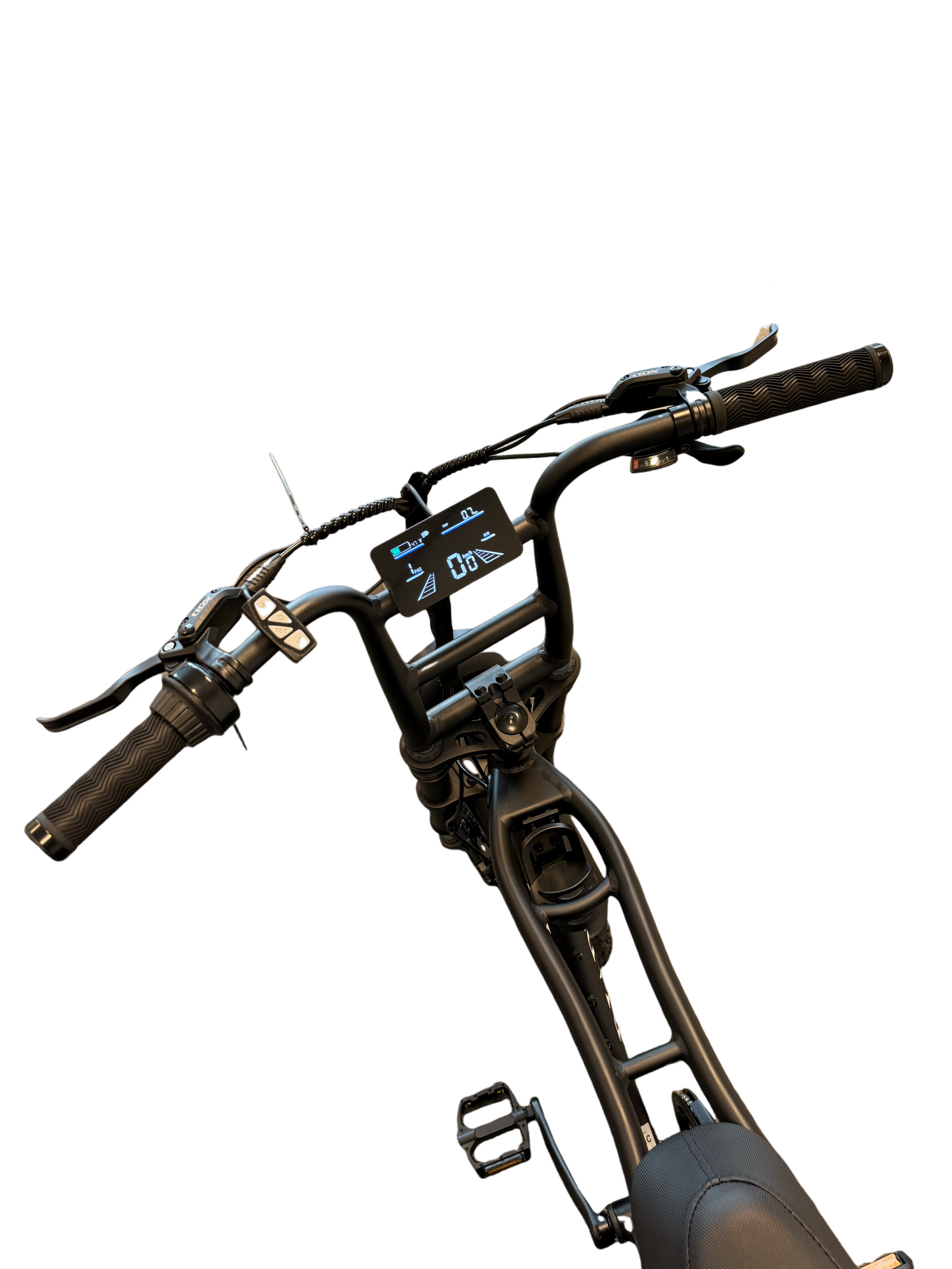 Diablo Cooper Fatbike 7DR Shimano Versnellingen Met Hydraulische remmen - Mat zwart - AE-trading