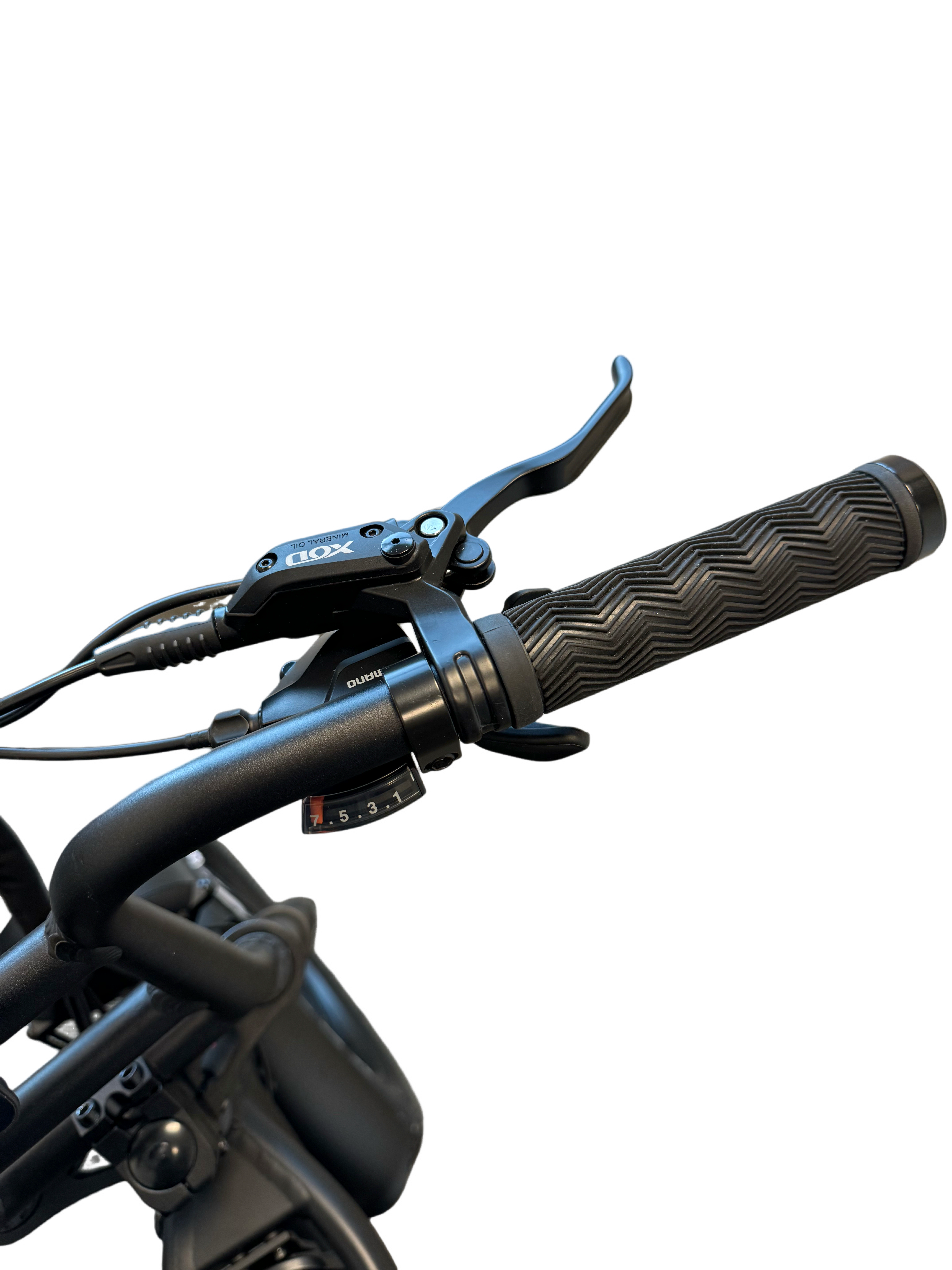 Diablo Cooper Fatbike 7DR Shimano Versnellingen Met Hydraulische remmen - Mat zwart - AE-trading