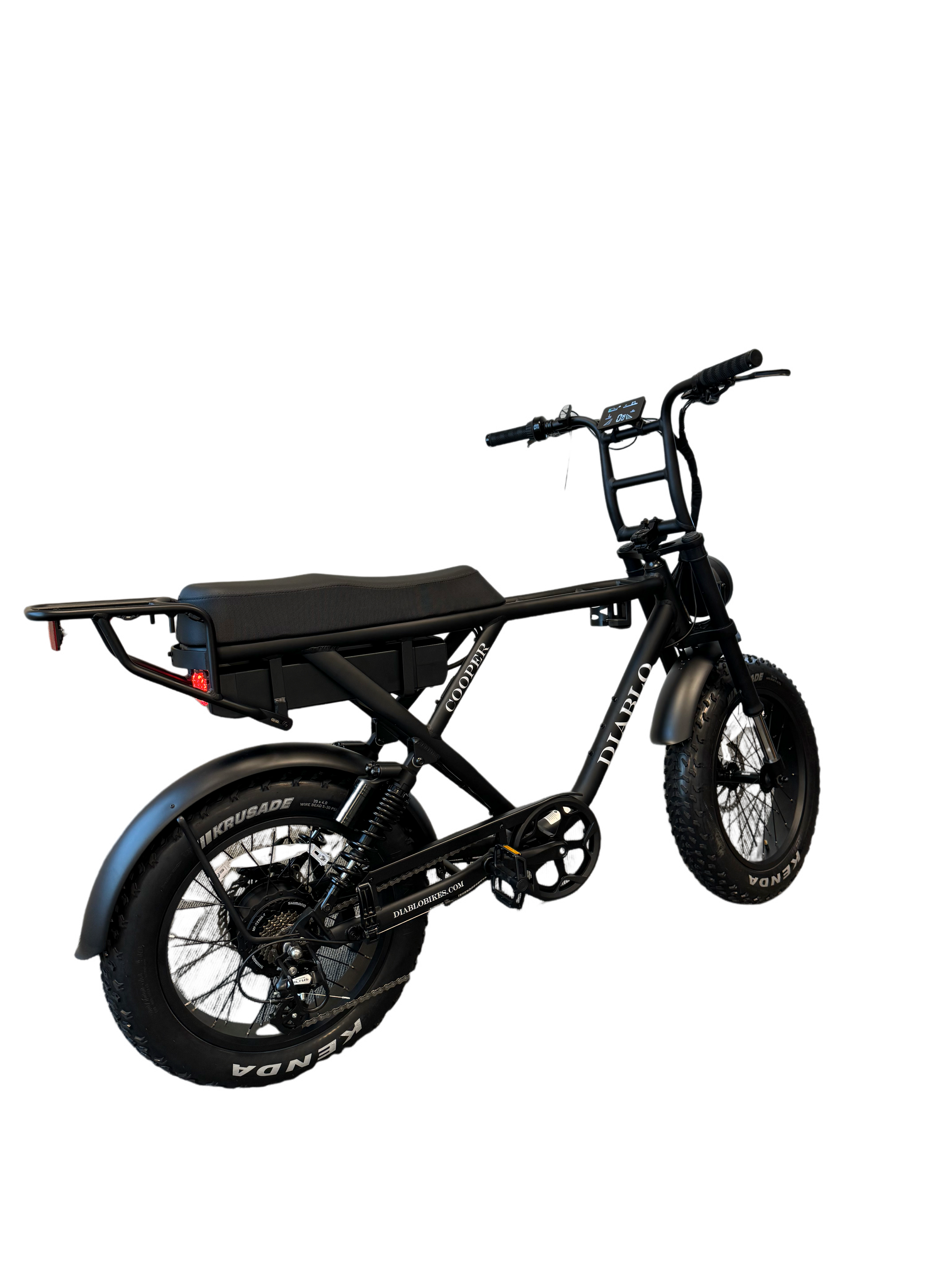 Diablo Cooper Fatbike 7DR Shimano Versnellingen Met Hydraulische remmen - Mat zwart - AE-trading
