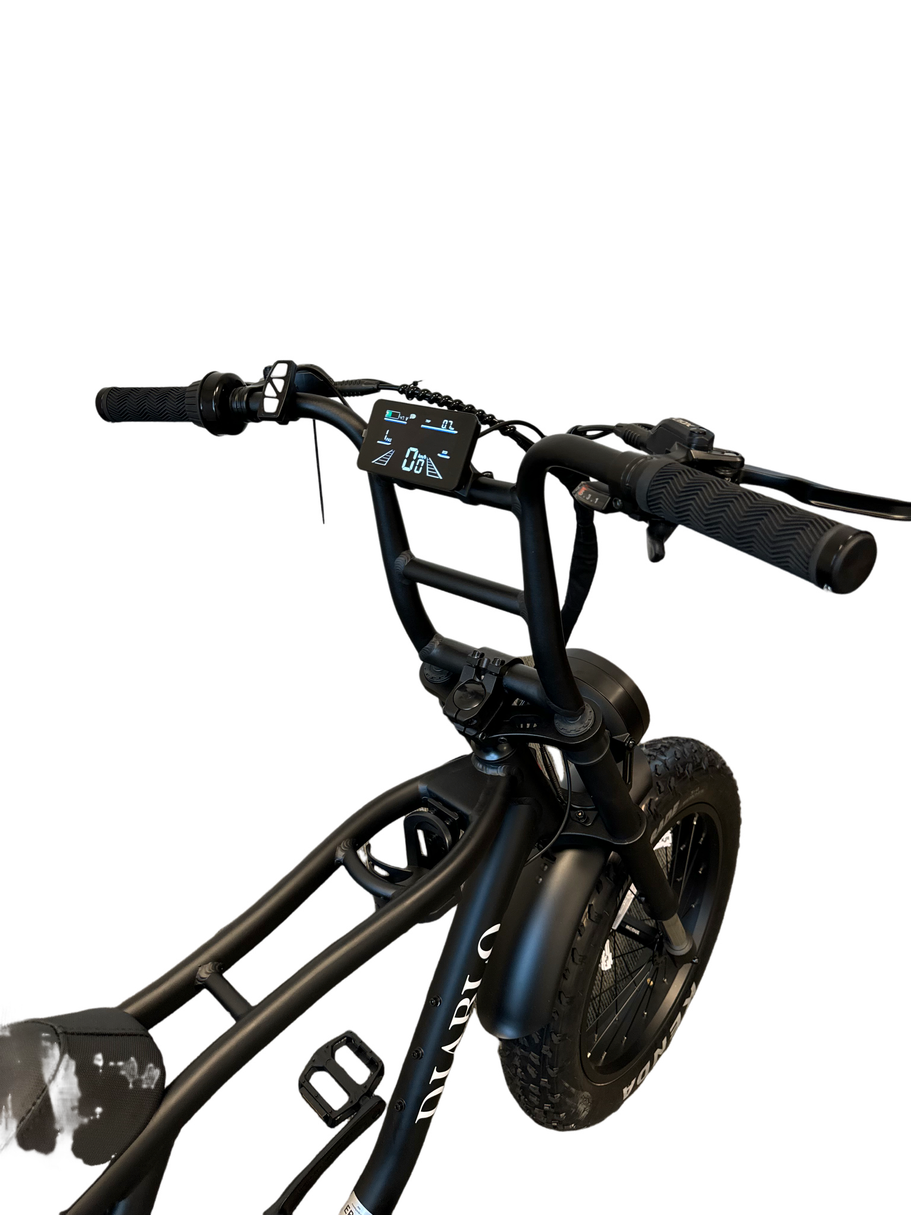 Diablo Cooper Fatbike 7DR Shimano Versnellingen Met Hydraulische remmen - Mat zwart - AE-trading