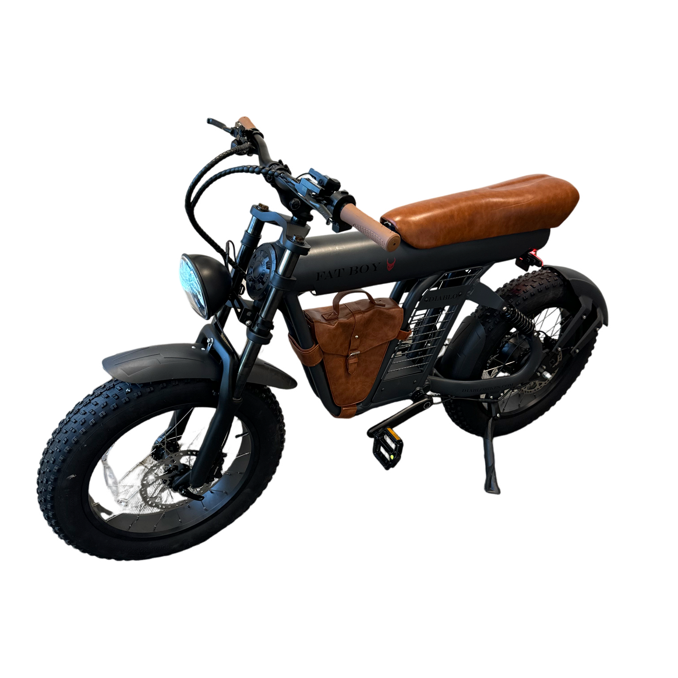Diablo Fat Boy Fatbike met Hydraulische remmen - Mat Grijs Bruin - 2025 - AE-trading