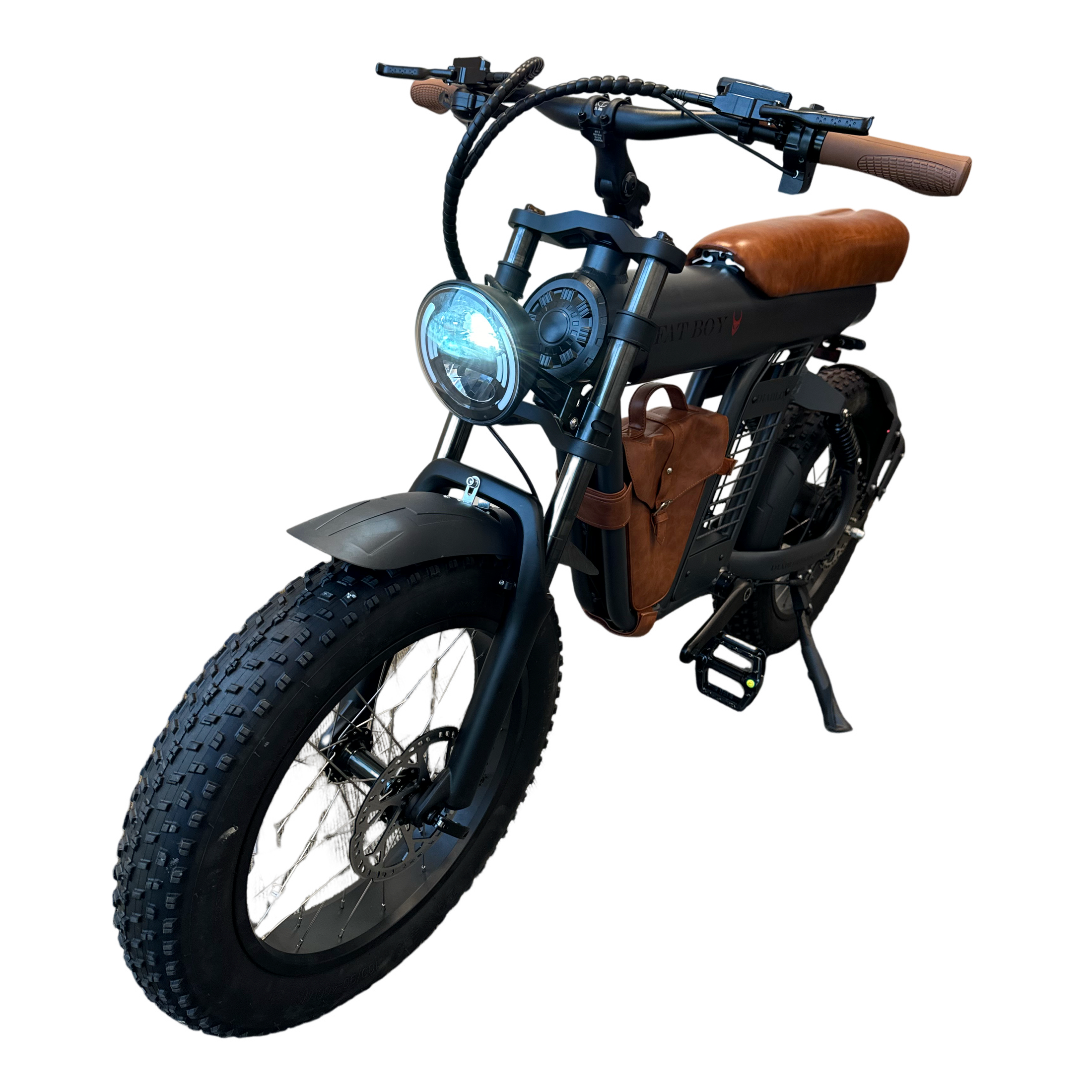 Diablo Fat Boy Fatbike met Hydraulische remmen - Mat Grijs Bruin - 2025 - AE-trading
