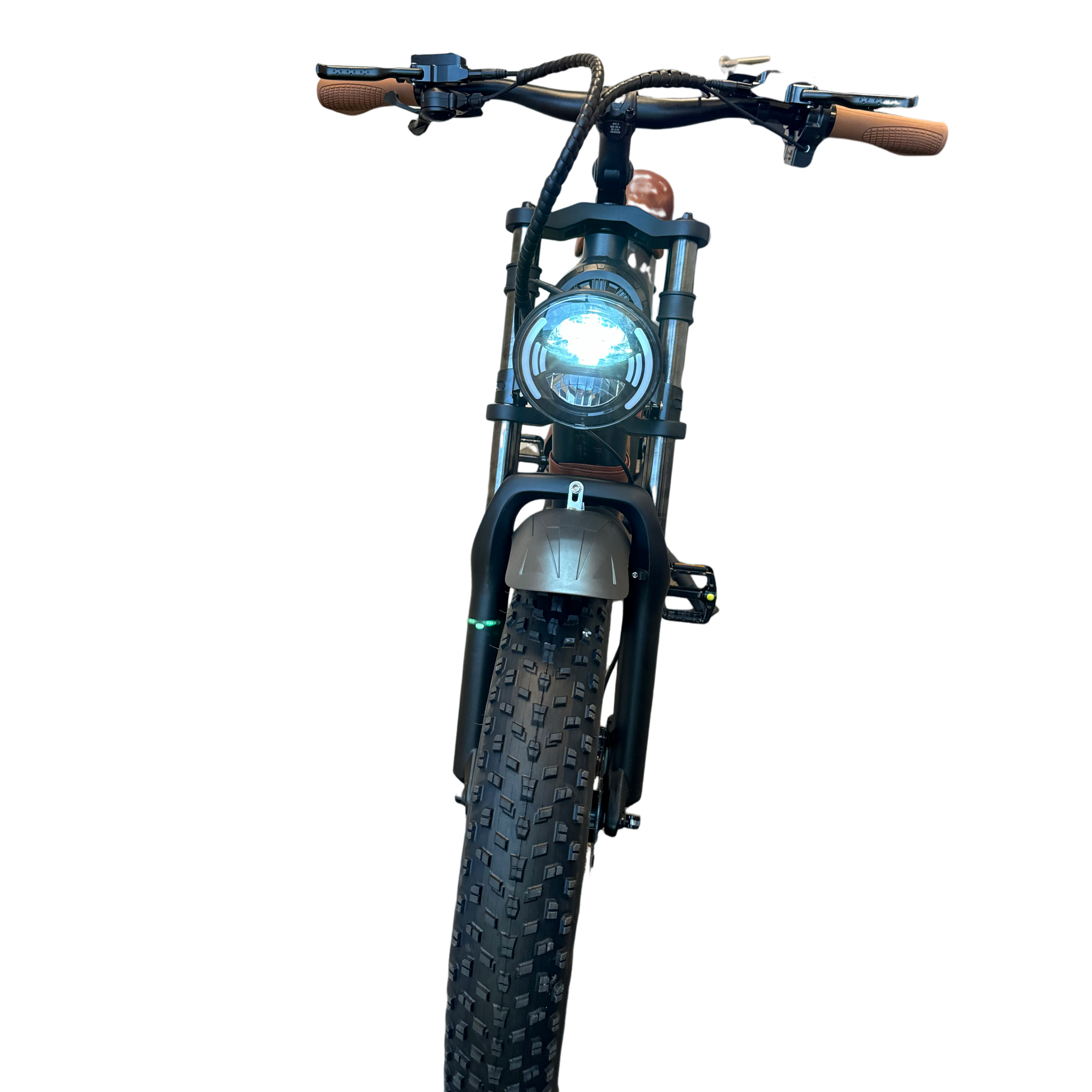 Diablo Fat Boy Fatbike met Hydraulische remmen - Mat Grijs Bruin - 2025 - AE-trading