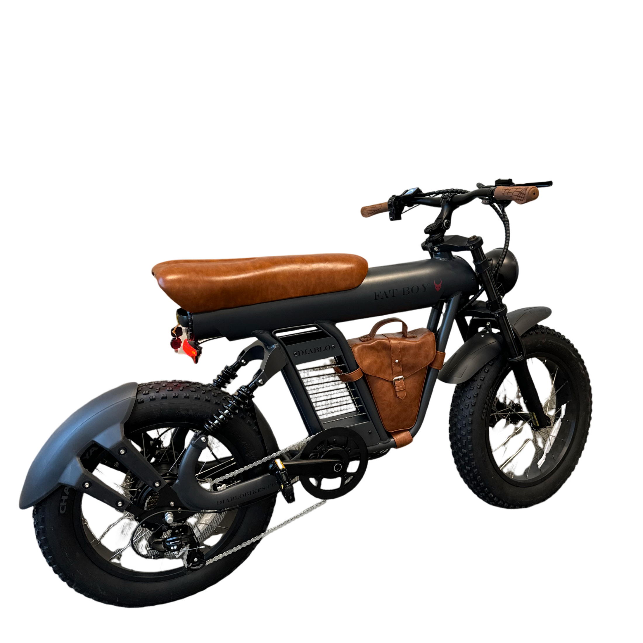 Diablo Fat Boy Fatbike met Hydraulische remmen - Mat Grijs Bruin - 2025 - AE-trading