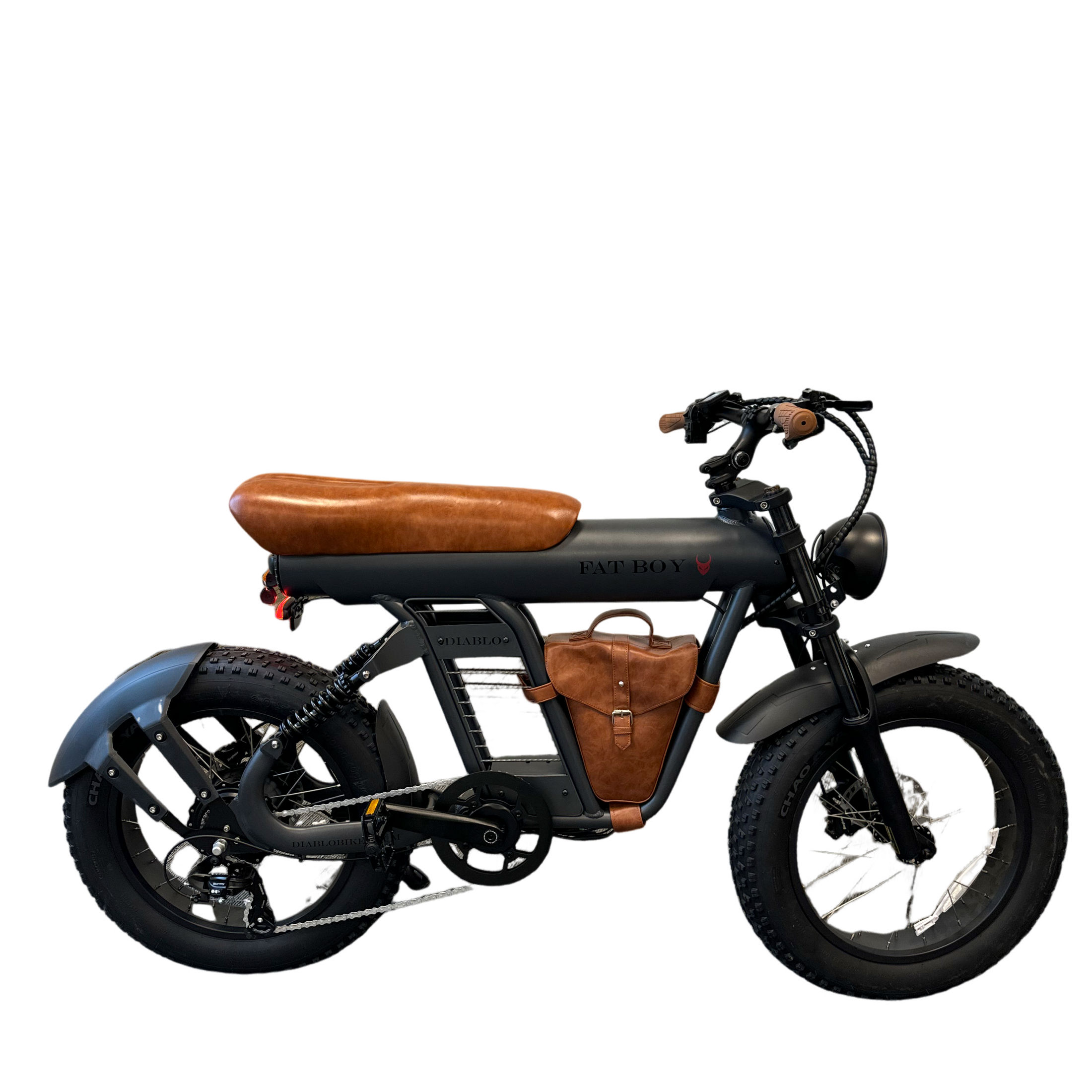 Diablo Fat Boy Fatbike met Hydraulische remmen - Mat Grijs Bruin - 2025 - AE-trading