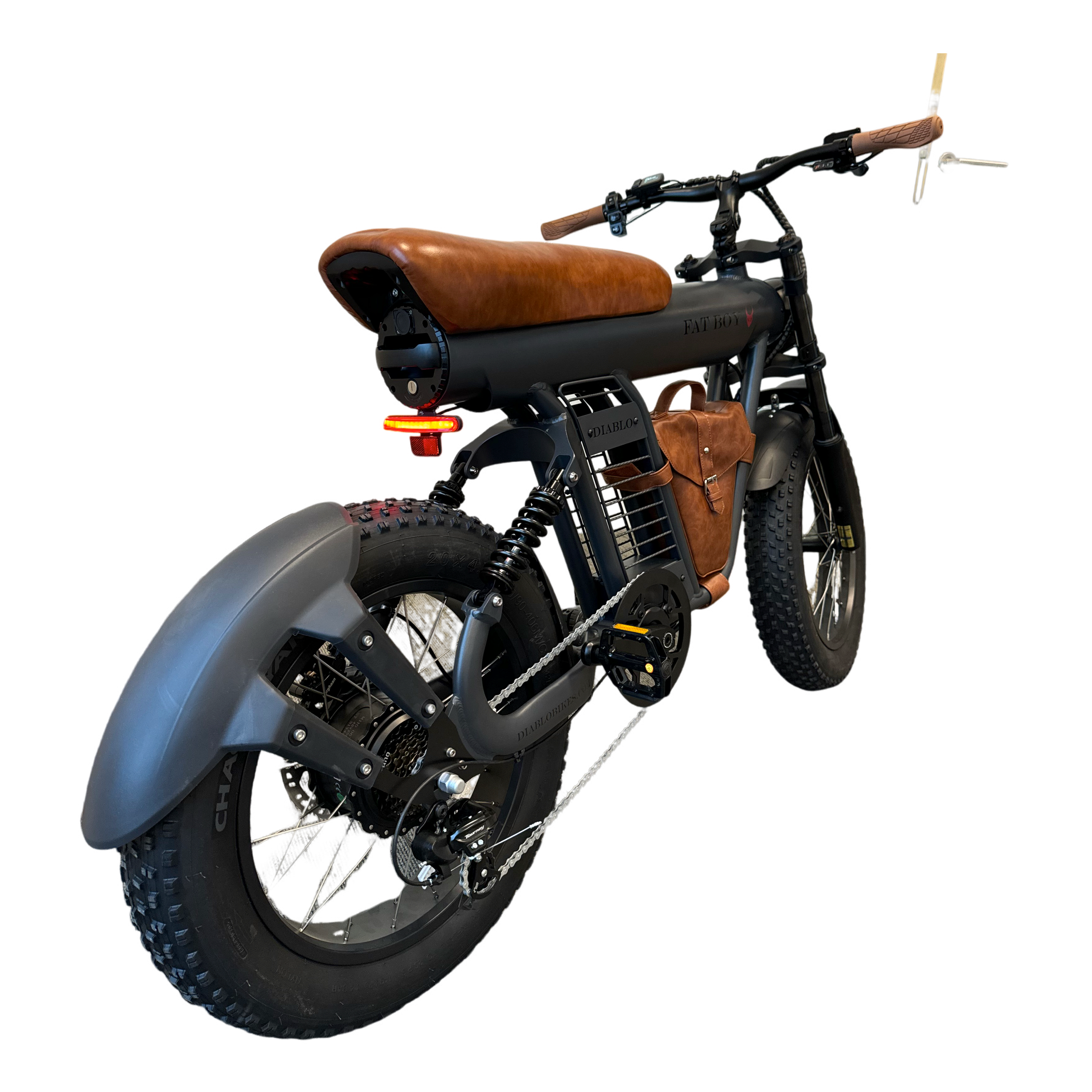 Diablo Fat Boy Fatbike met Hydraulische remmen - Mat Grijs Bruin - 2025 - AE-trading