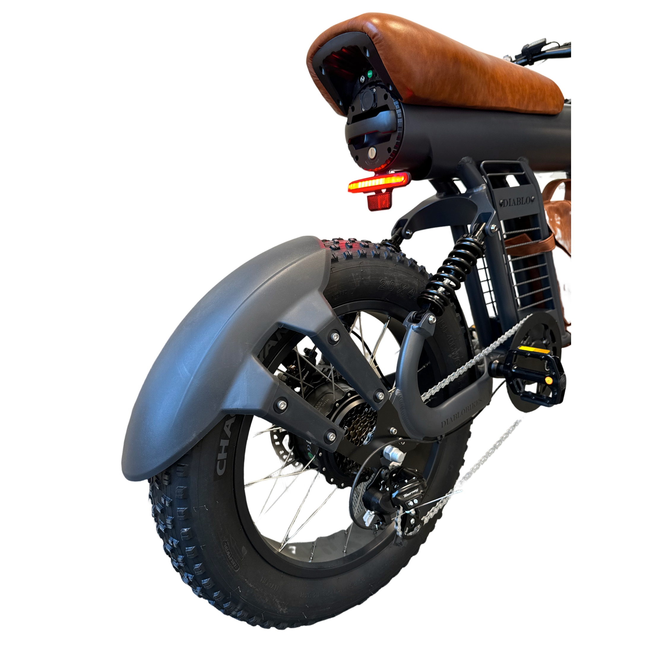 Diablo Fat Boy Fatbike met Hydraulische remmen - Mat Grijs Bruin - 2025 - AE-trading