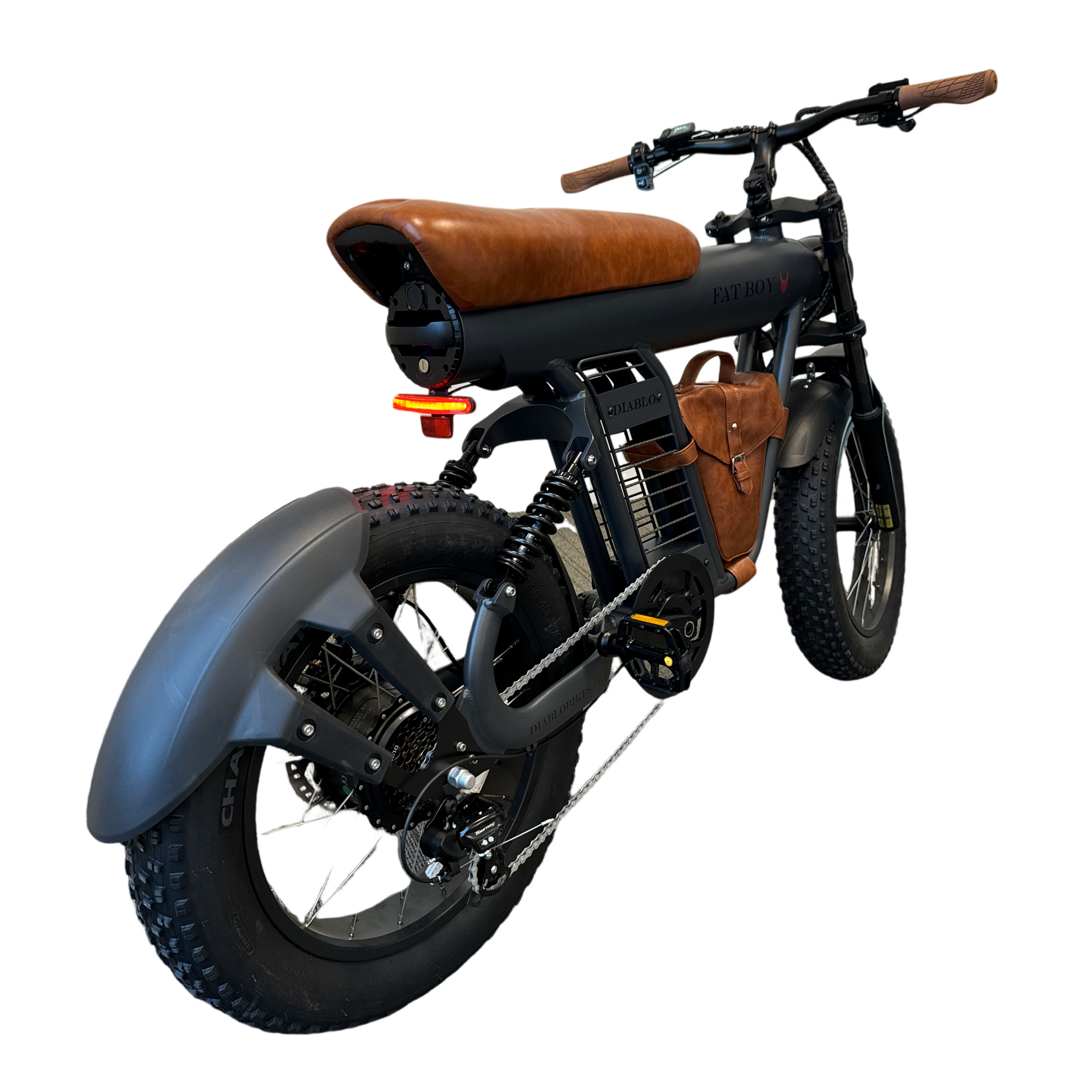 Diablo Fat Boy Fatbike met Hydraulische remmen - Mat Grijs Bruin - 2025 - AE-trading