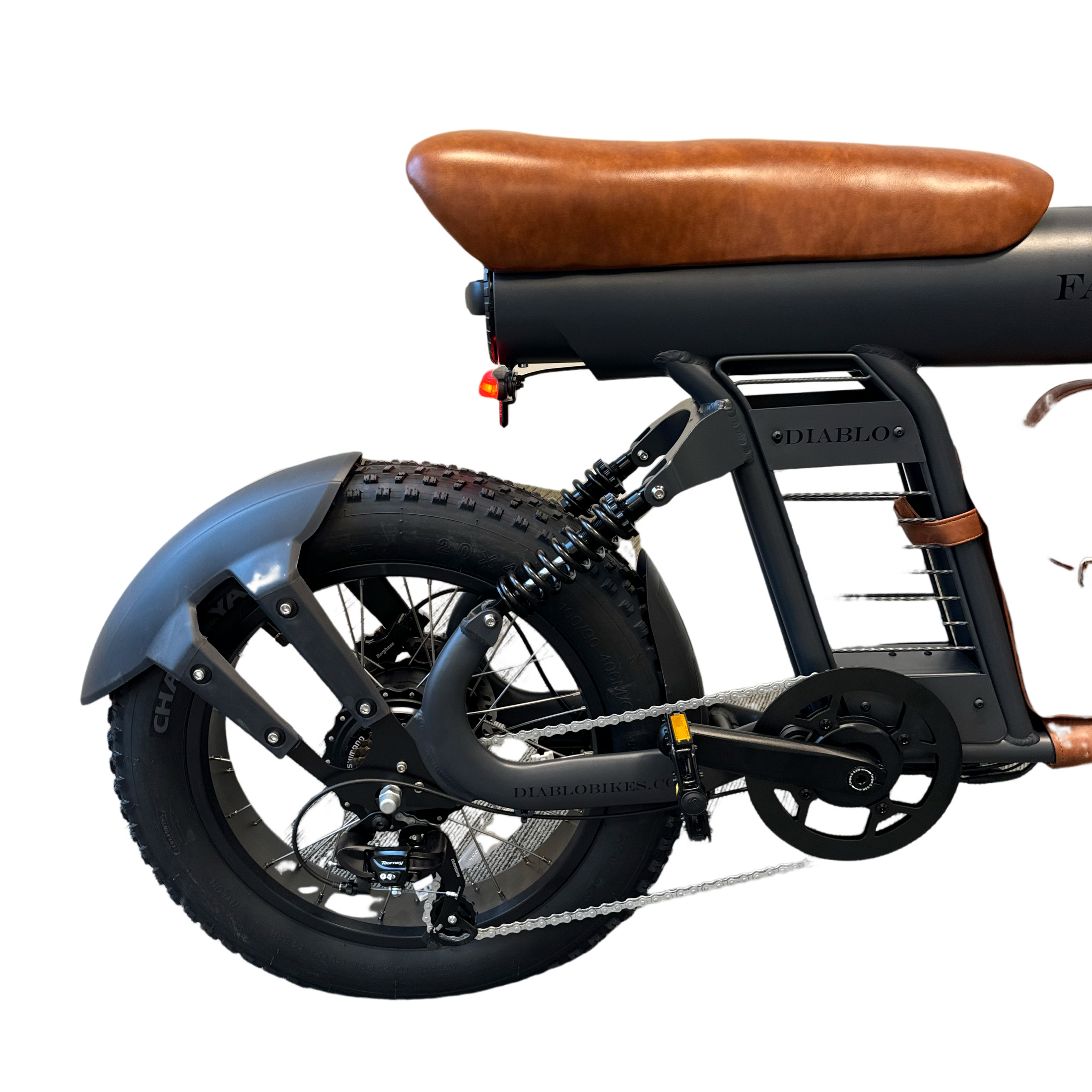 Diablo Fat Boy Fatbike met Hydraulische remmen - Mat Grijs Bruin - 2025 - AE-trading