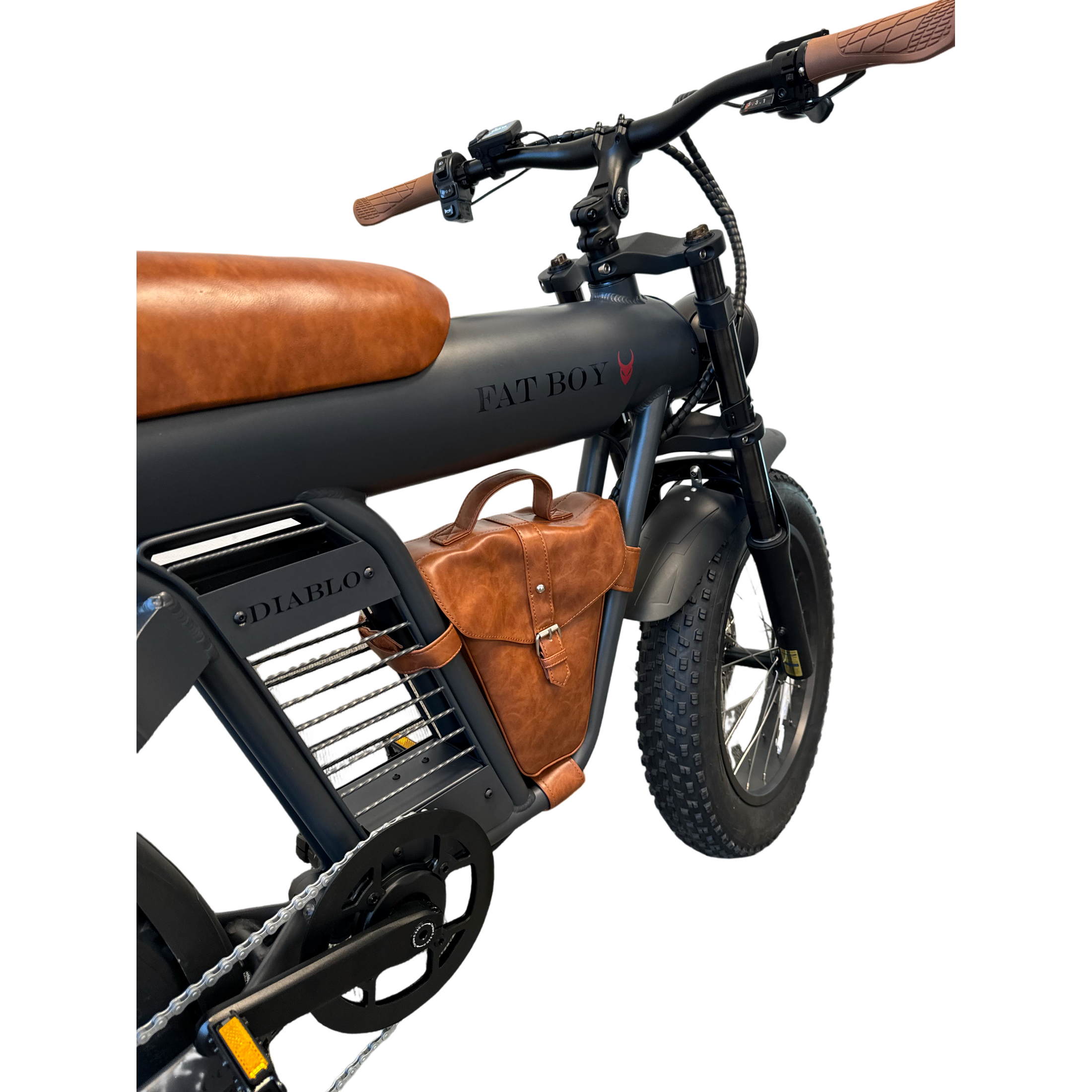 Diablo Fat Boy Fatbike met Hydraulische remmen - Mat Grijs Bruin - 2025 - AE-trading