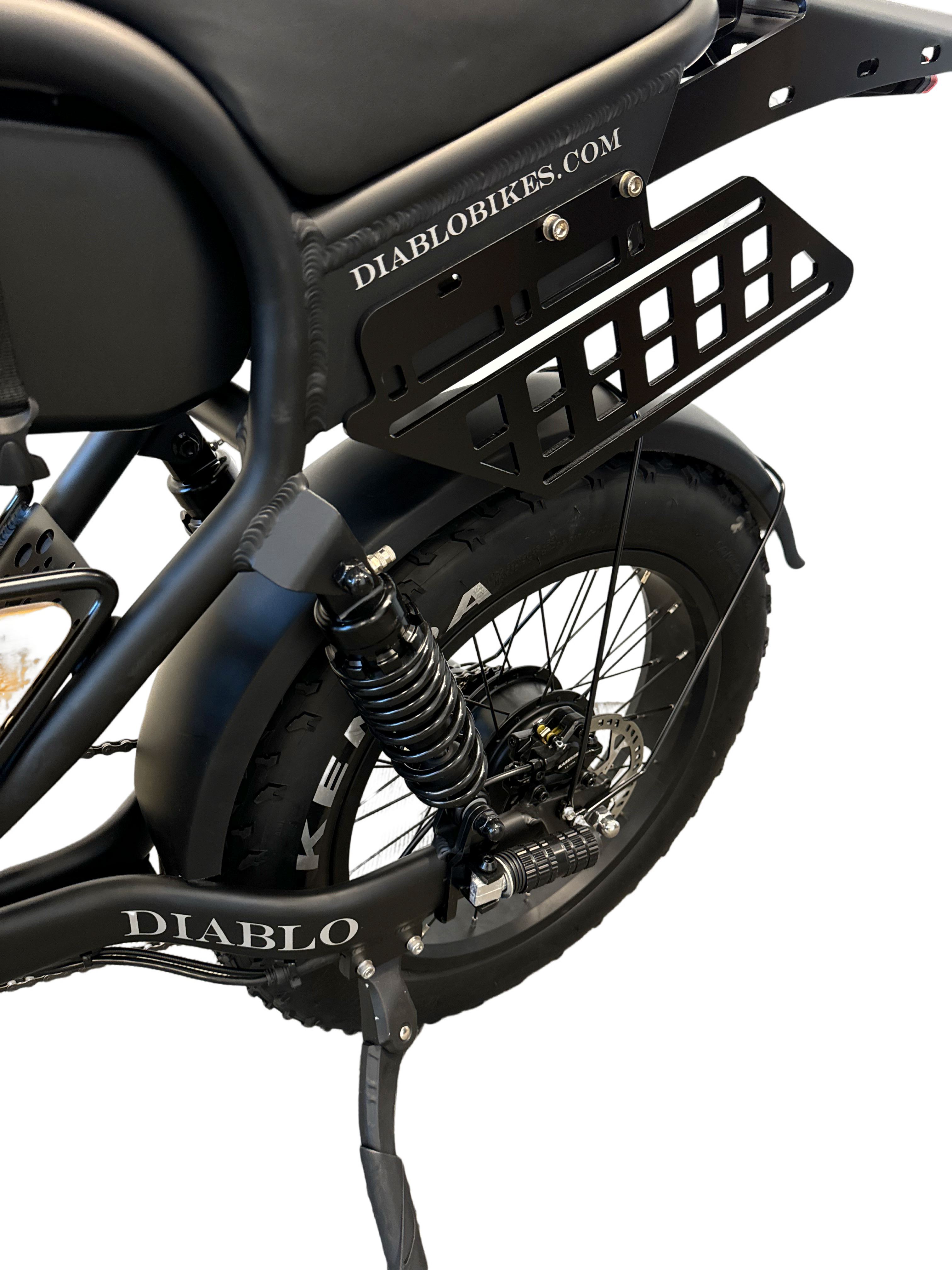 Diablo Q6 Fatbike 7RD Shimano Versnellingen en Hydraulische remmen inclusief alle accessoires - Mat zwart - AE-trading