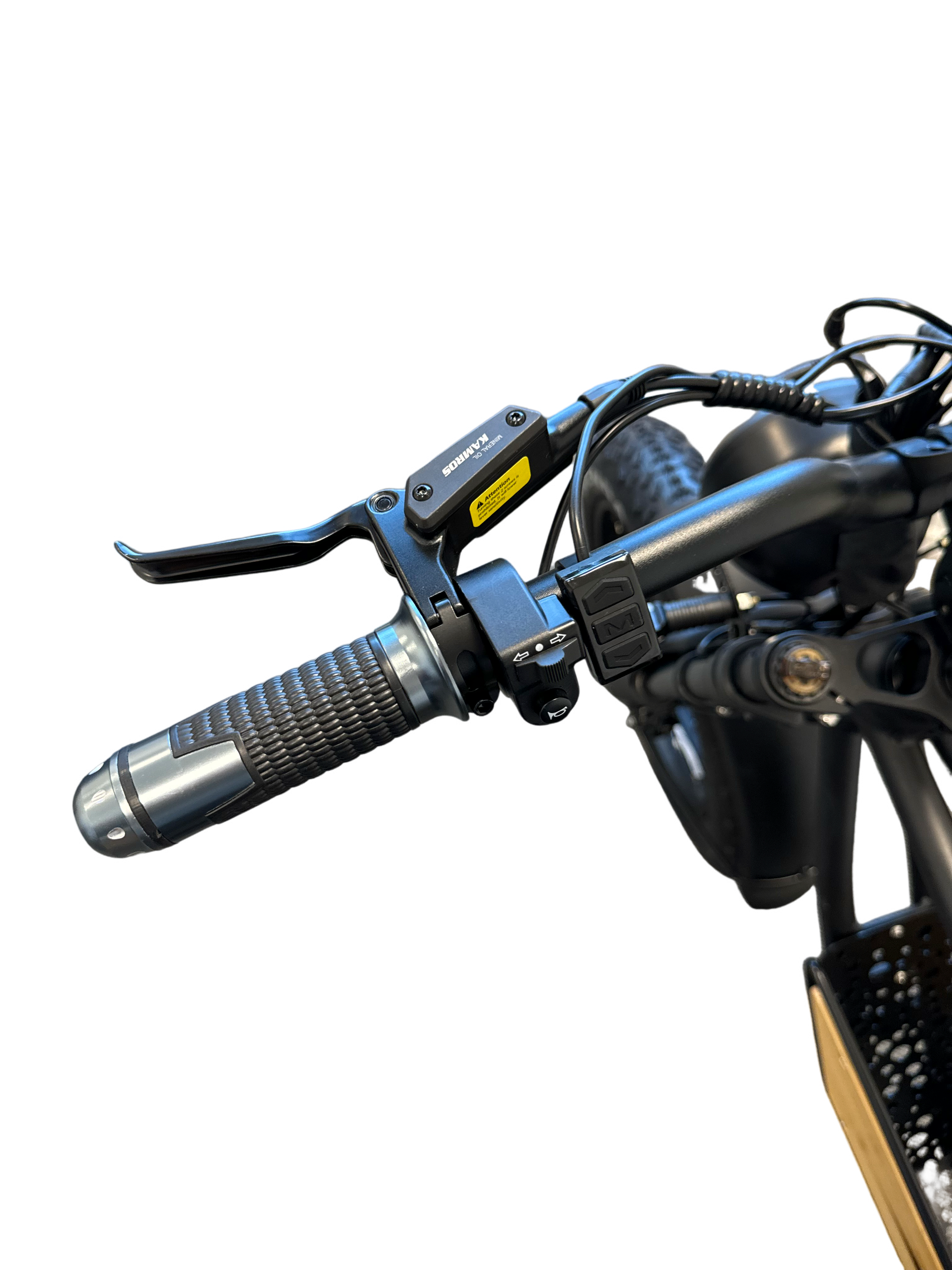 Diablo Q6 Fatbike 7RD Shimano Versnellingen en Hydraulische remmen inclusief alle accessoires - Mat zwart - AE-trading