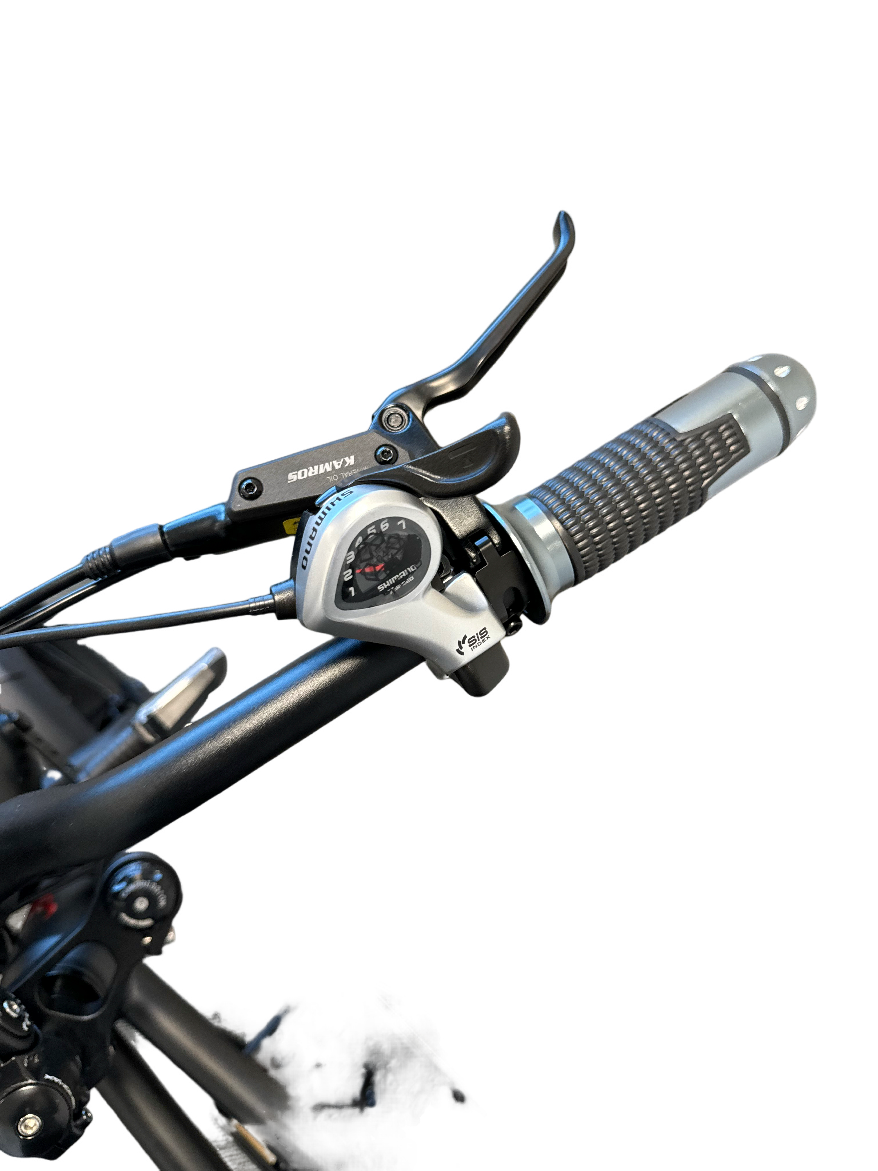 Diablo Q6 Fatbike 7RD Shimano Versnellingen en Hydraulische remmen inclusief alle accessoires - Mat zwart - AE-trading