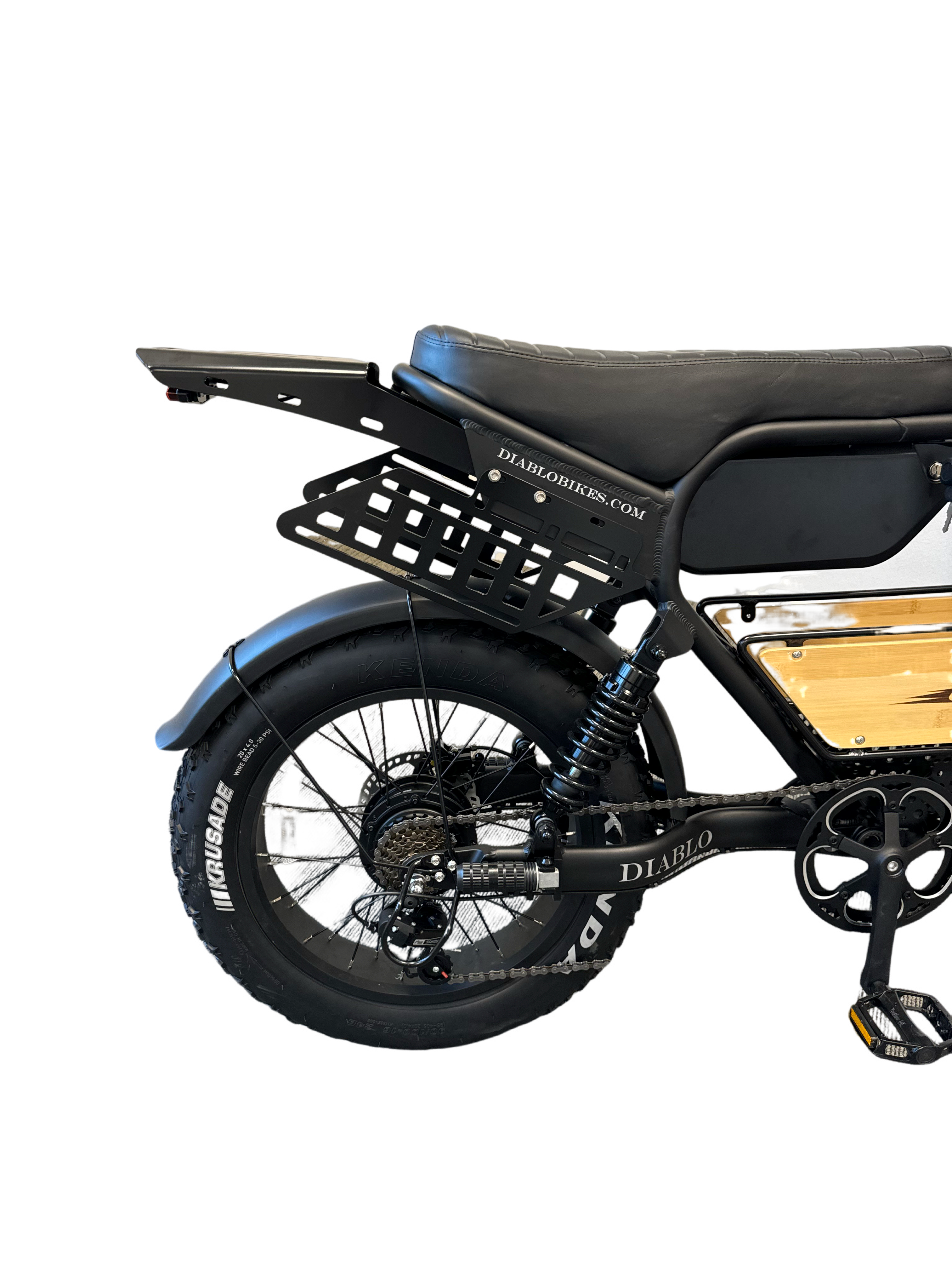 Diablo Q6 Fatbike 7RD Shimano Versnellingen en Hydraulische remmen inclusief alle accessoires - Mat zwart - AE-trading