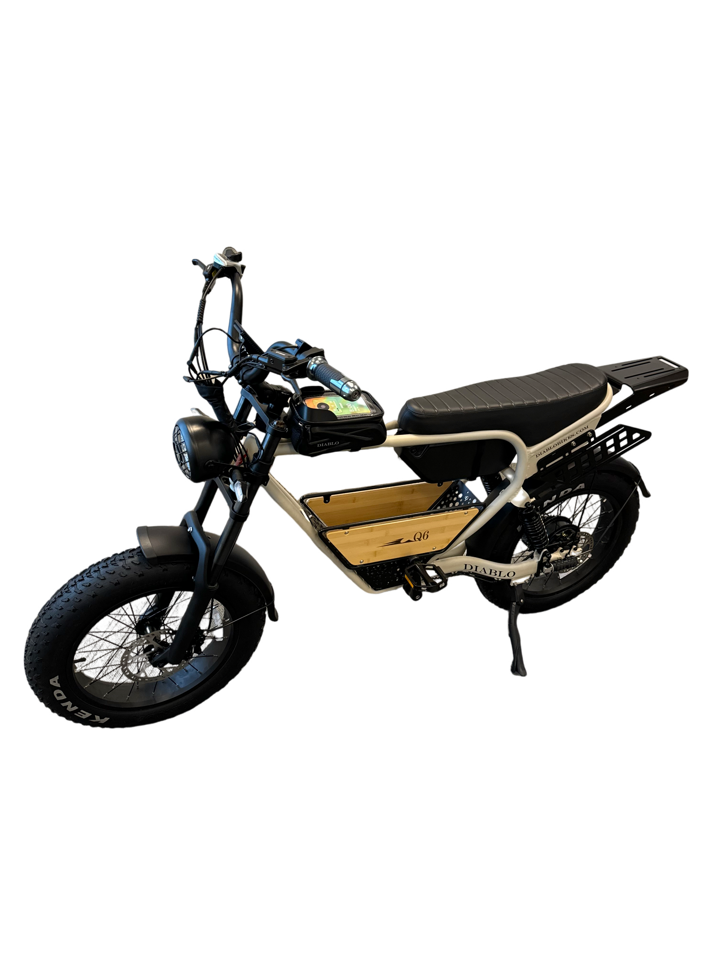Diablo Q6 Fatbike 7RD Shimano Versnellingen en Hydraulische Remmen met alle Accessoires - Fashion Grey - AE-trading