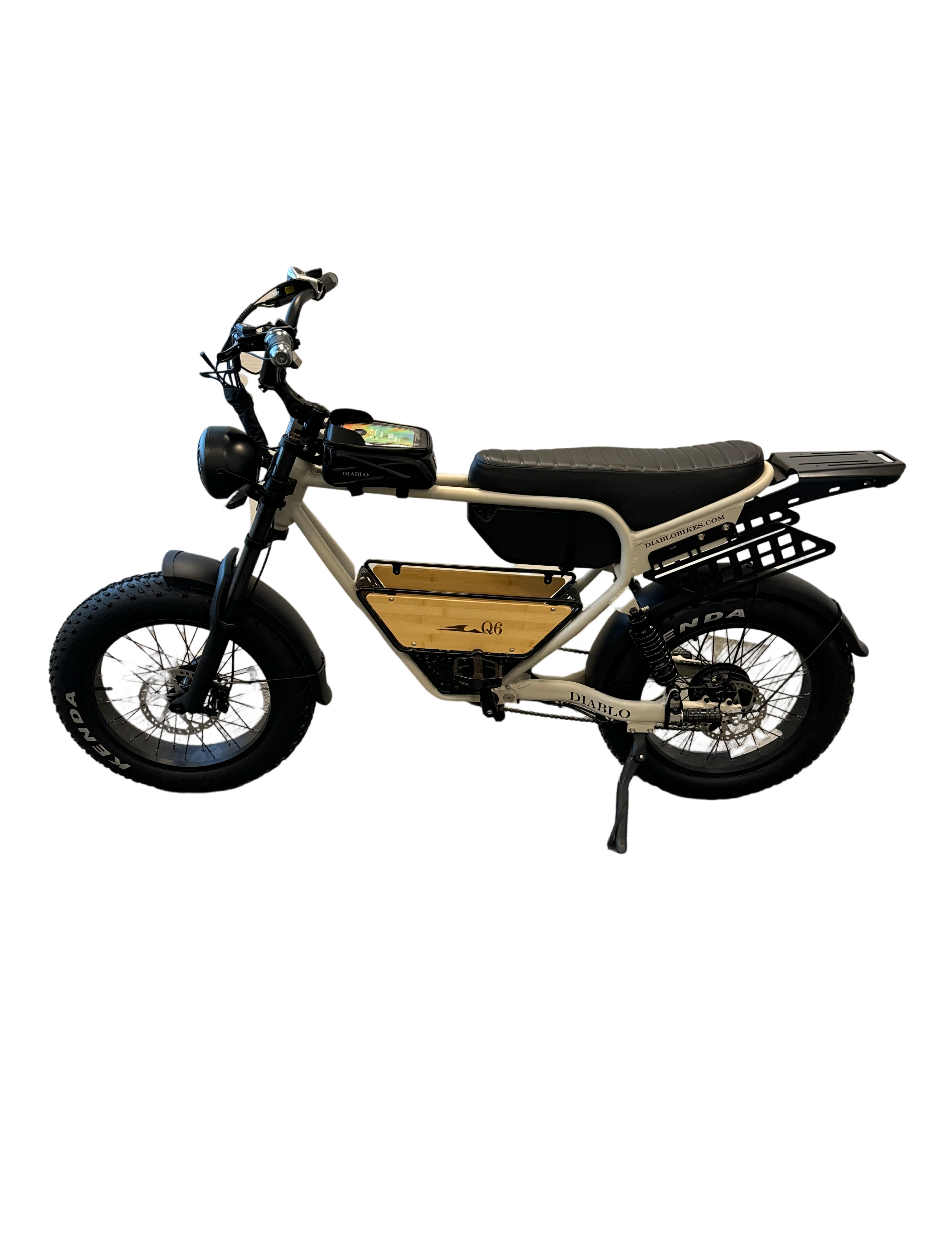 Diablo Q6 Fatbike 7RD Shimano Versnellingen en Hydraulische Remmen met alle Accessoires - Fashion Grey - AE-trading