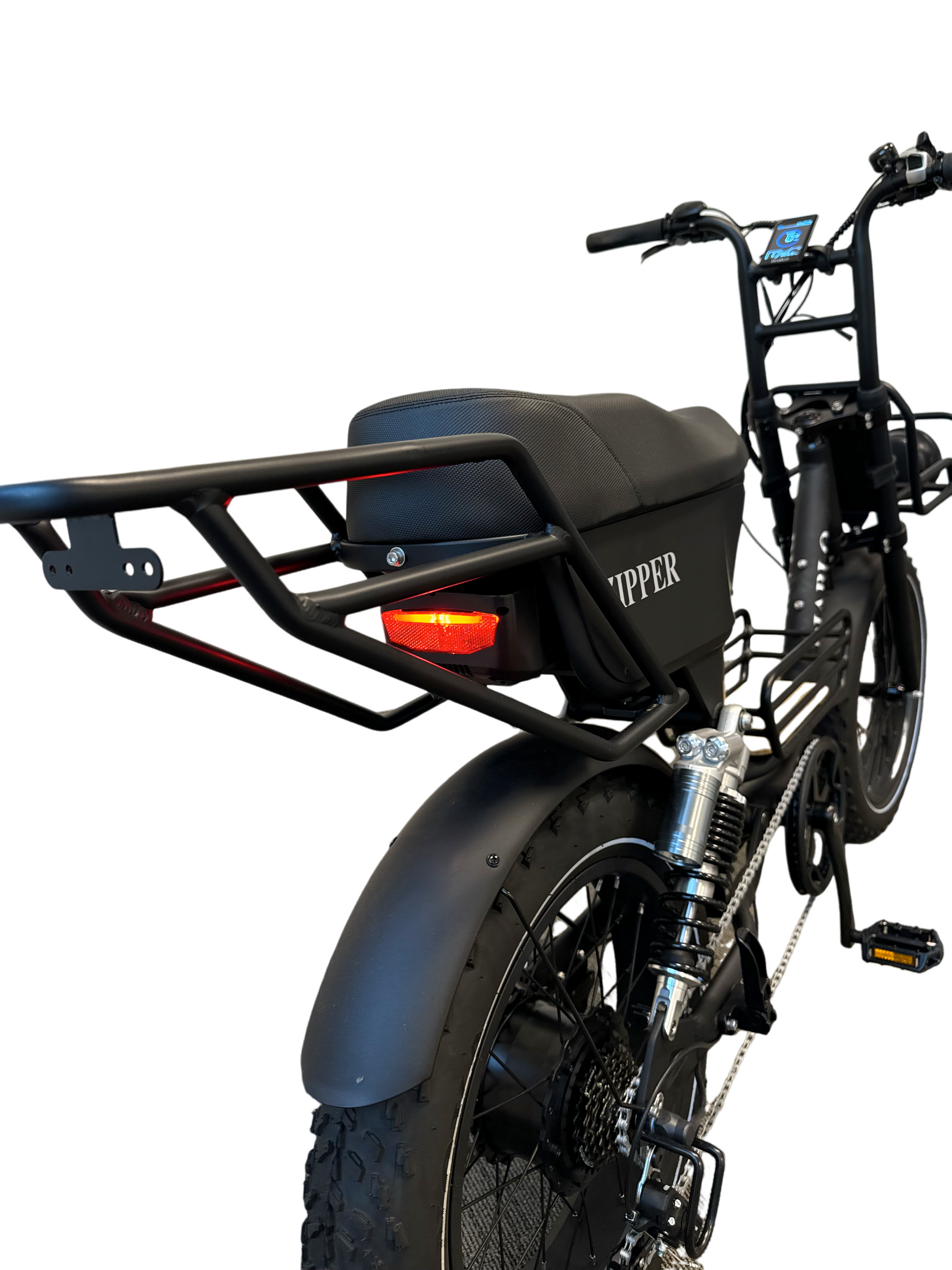 Diablo Zipper Fatbike 7SP Shimano Versnellingen en Achtervering - Mat zwart - AE-trading