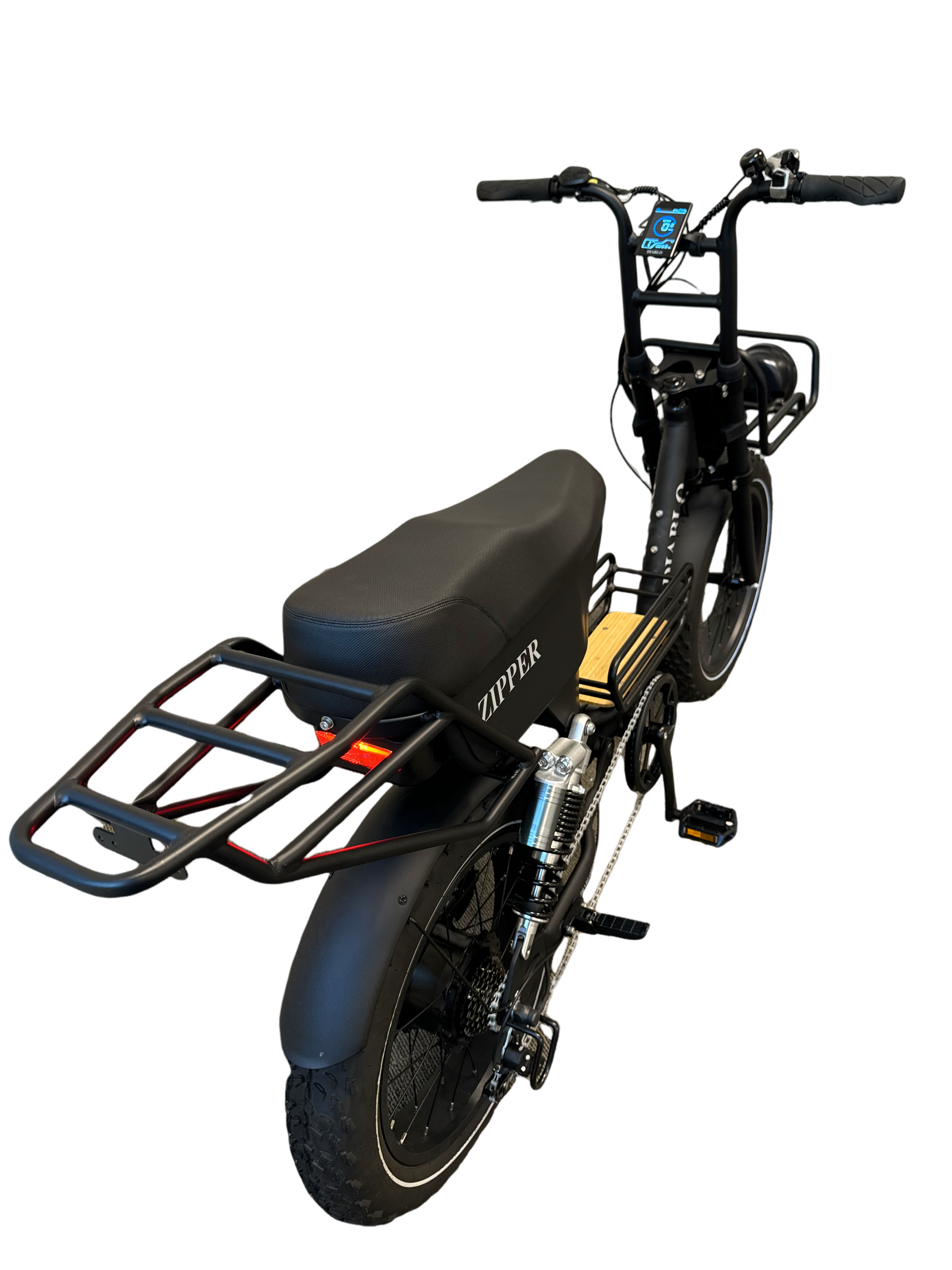 Diablo Zipper Fatbike 7SP Shimano Versnellingen en Achtervering - Mat zwart - AE-trading