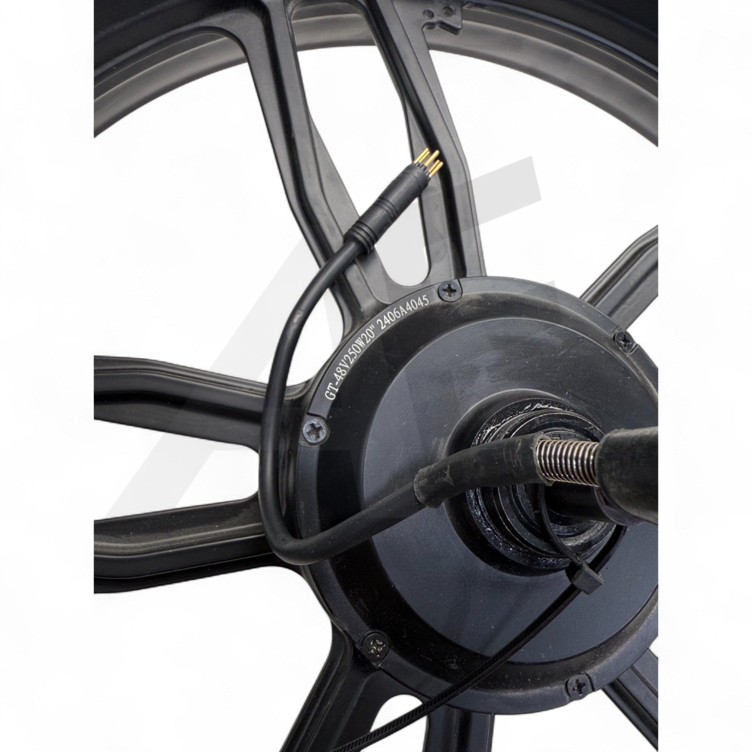 Velg met Motor Ouxi C80 V8, H9 Nieuw Model met Zwarte Kabel Rechterzijde - AE-trading