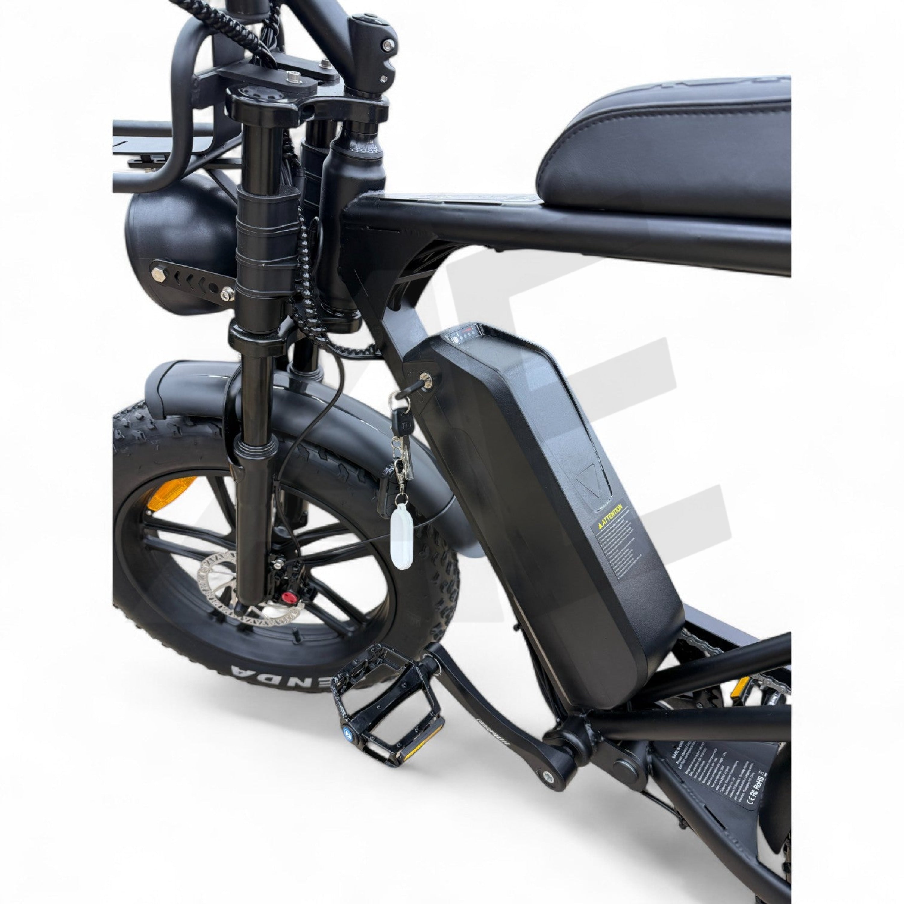 Ouxi C80 Pro Fatbike Zwart met Hydraulische Remmen - AE-trading