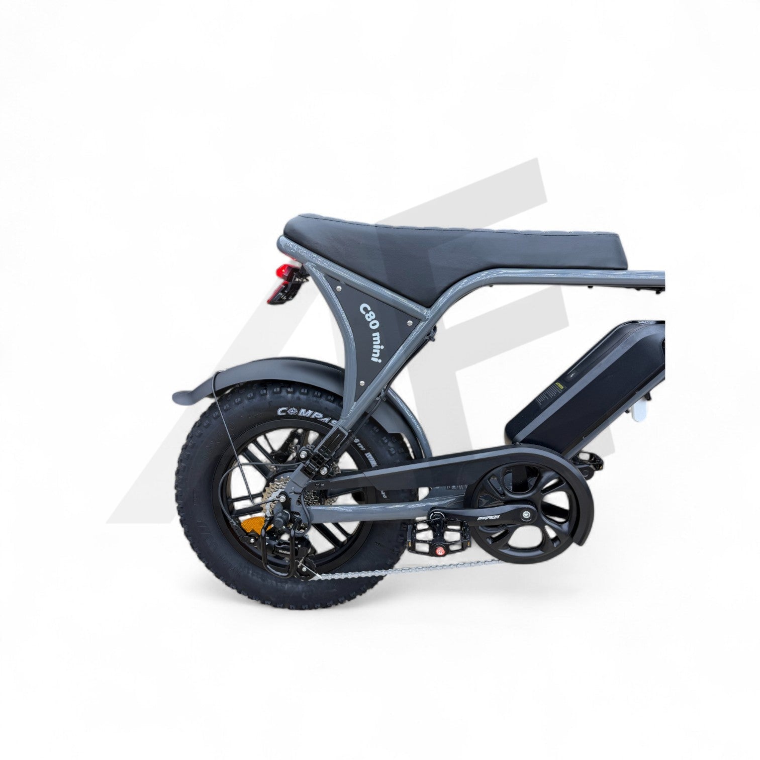 Ouxi C80 Mini Fatbike Nardo Grey met Hydraulische Remmen - AE-trading