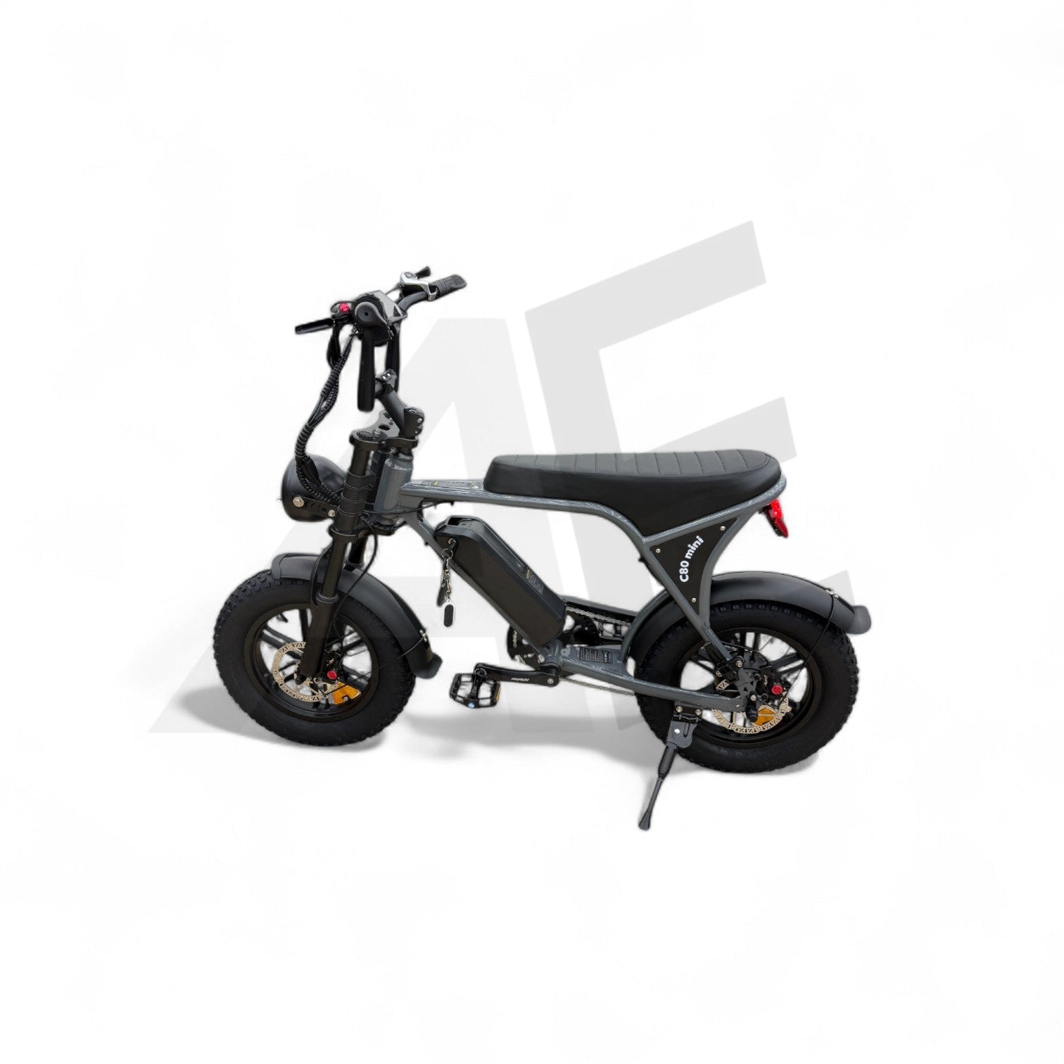 Ouxi C80 Mini Fatbike Nardo Grey met Hydraulische Remmen - AE-trading