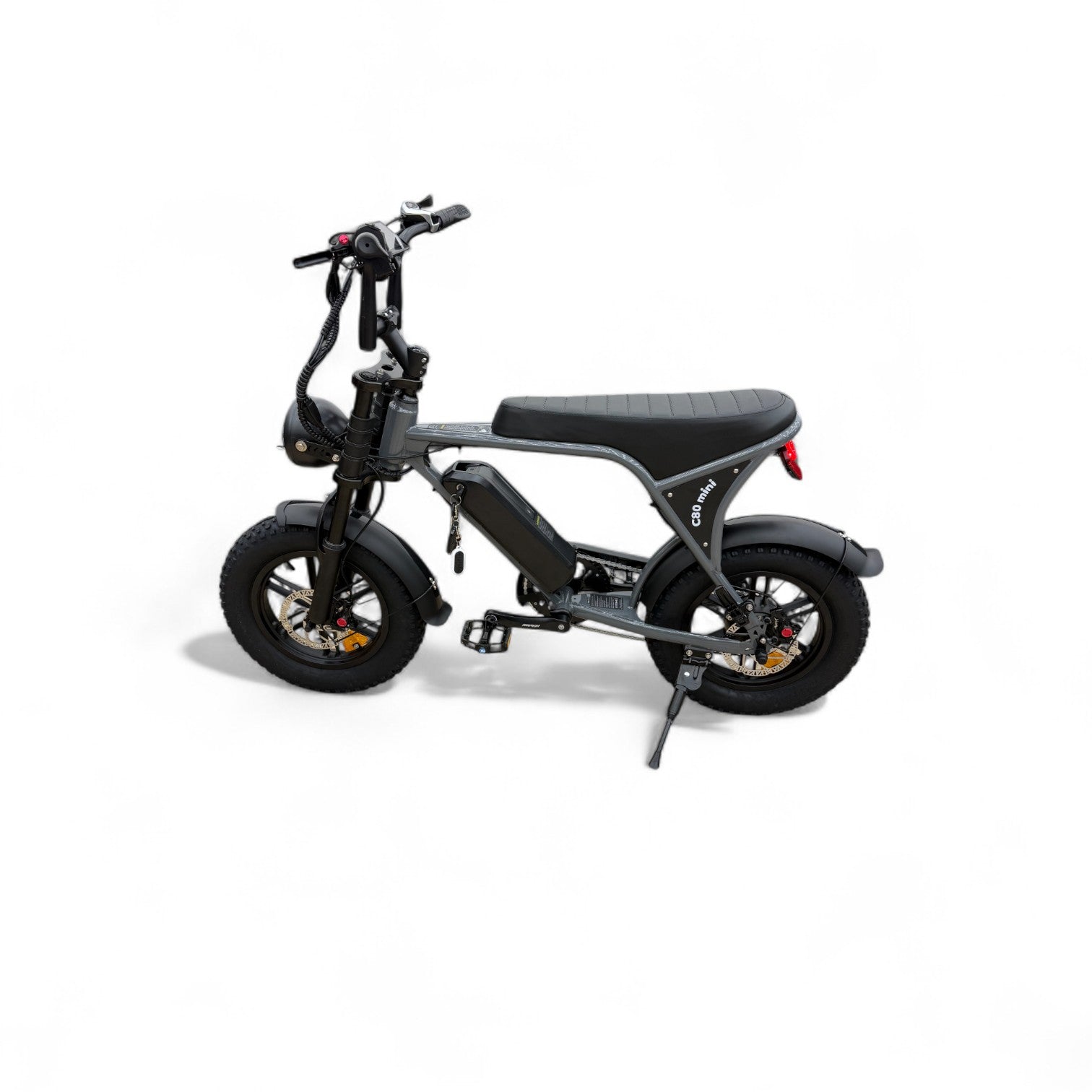Ouxi C80 Mini Fatbike Nardo Grey met Hydraulische Remmen - AE-trading