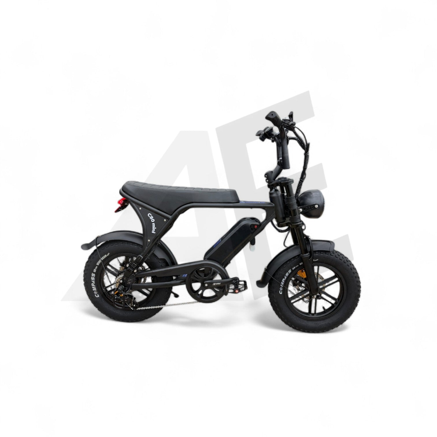 Ouxi C80 Mini Fatbike Mat Zwart - AE-trading