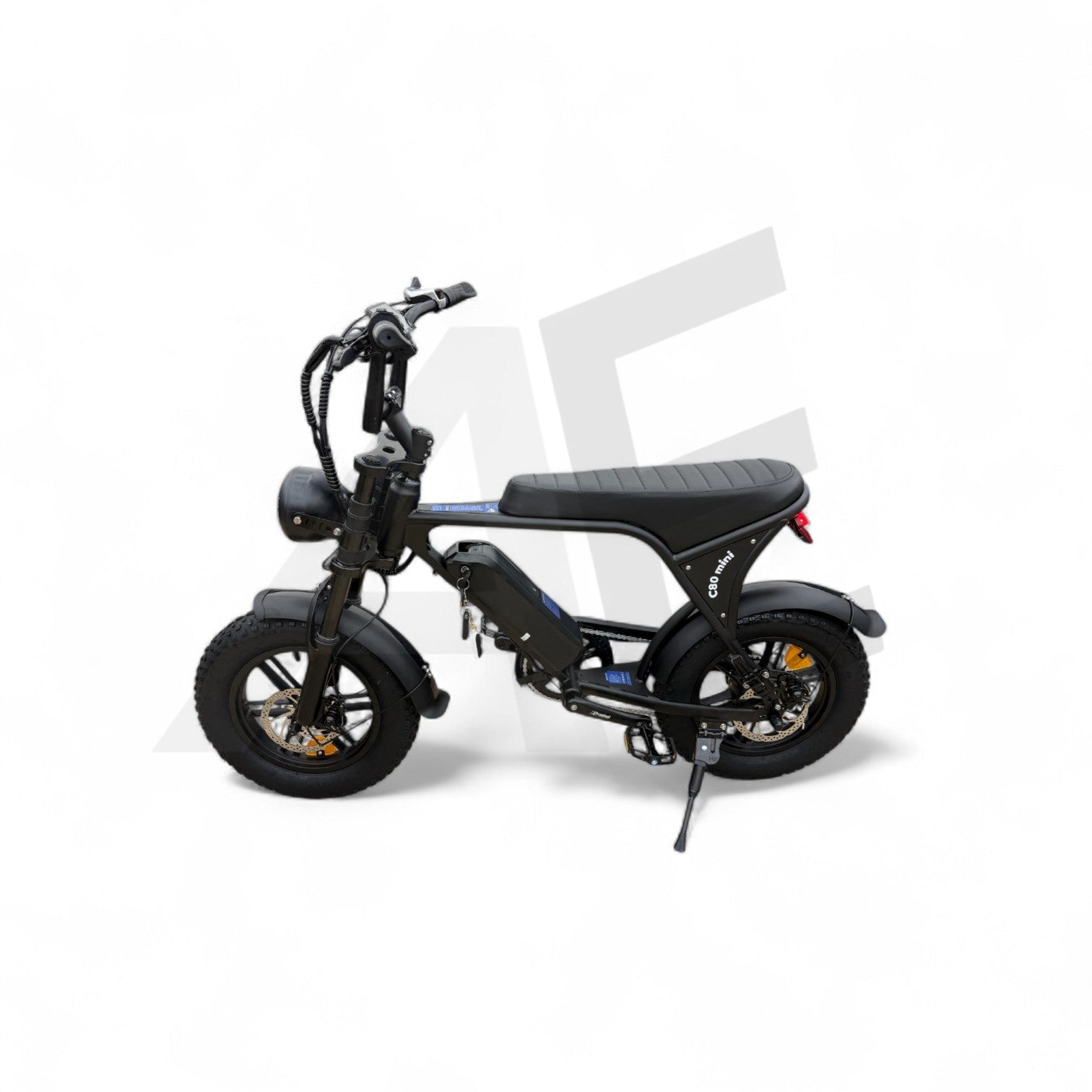 Ouxi C80 Mini Fatbike Mat Zwart - AE-trading