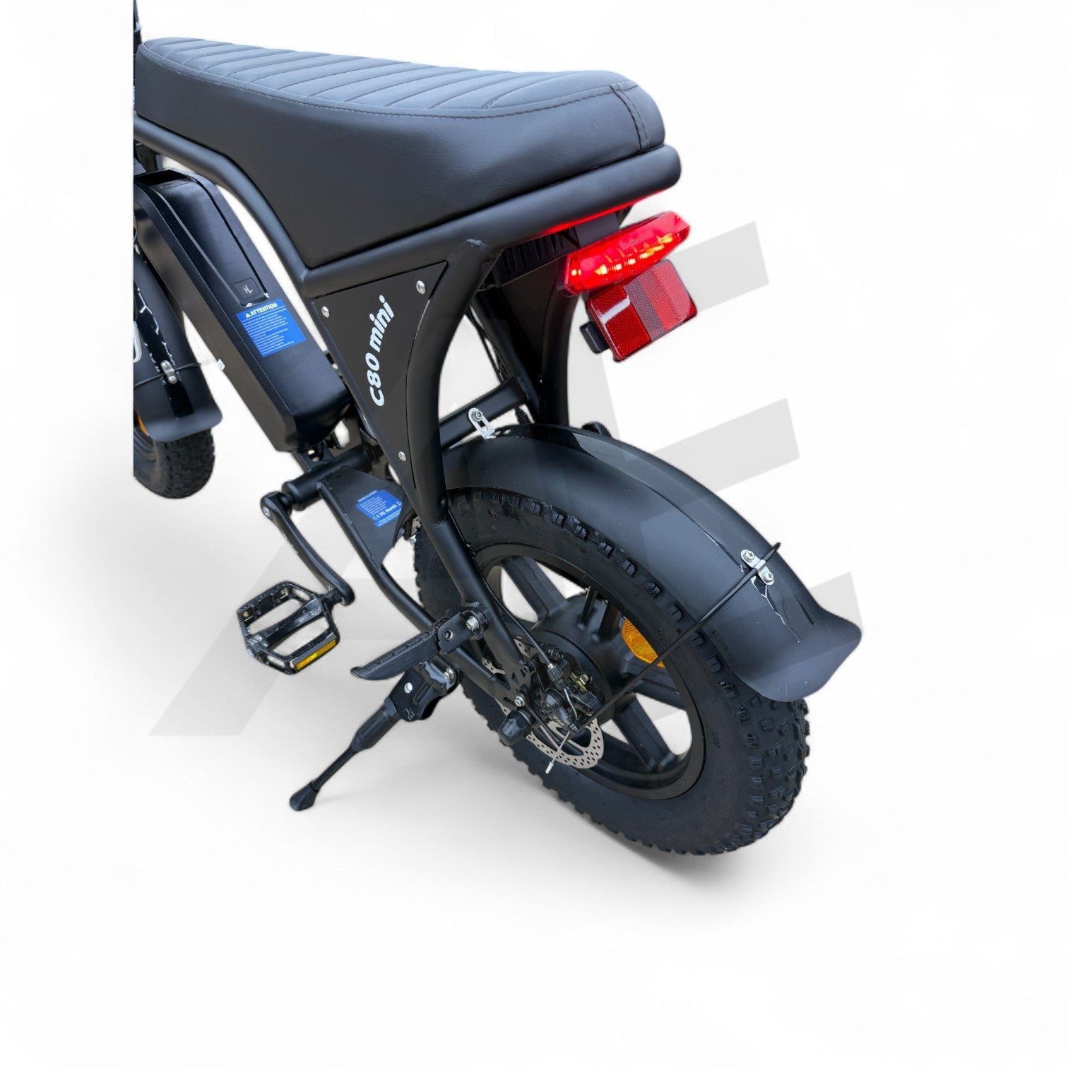 Ouxi C80 Mini Fatbike Mat Zwart - AE-trading