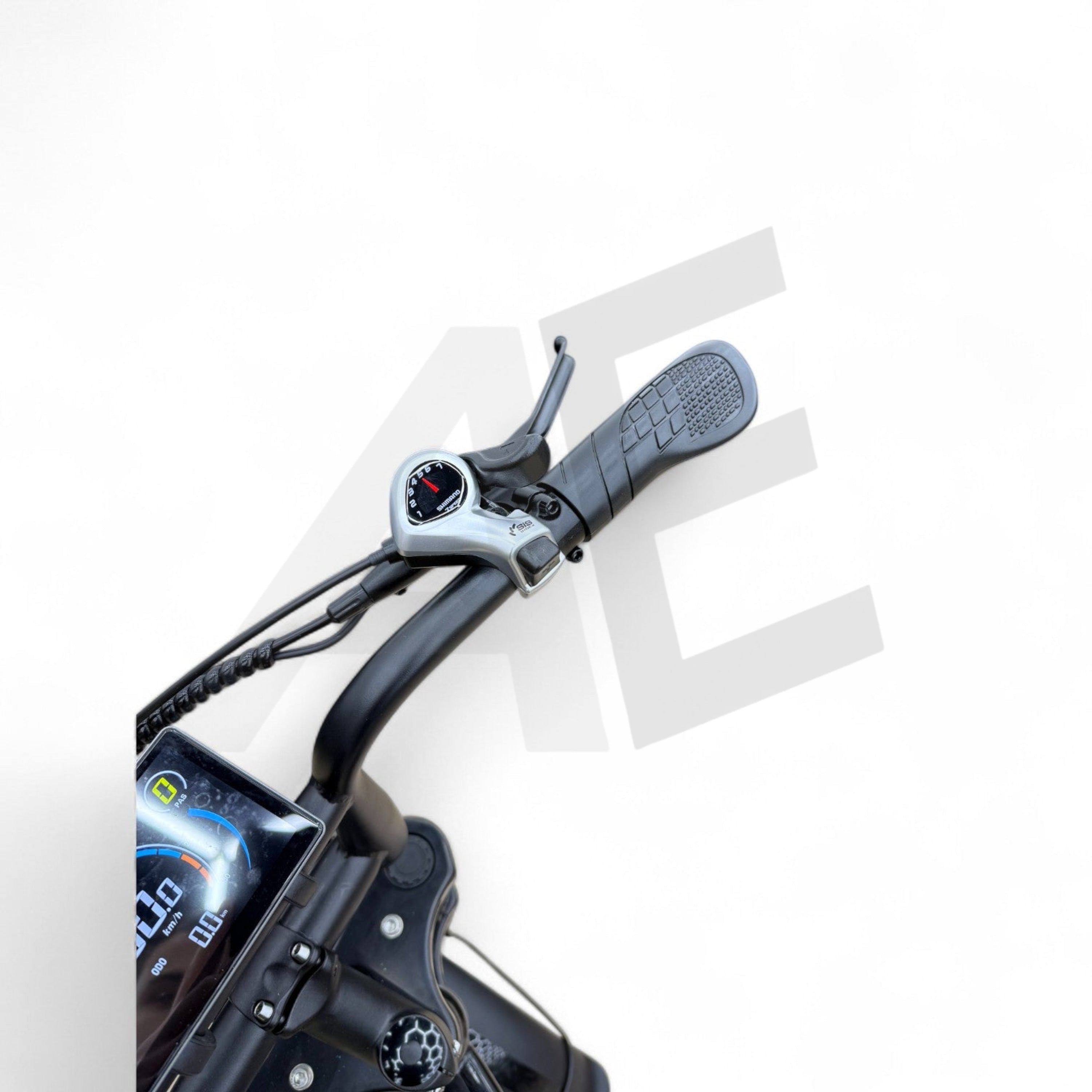 Ouxi C80 Mini Fatbike Glans Zwart met Hydraulische Remmen - AE-trading