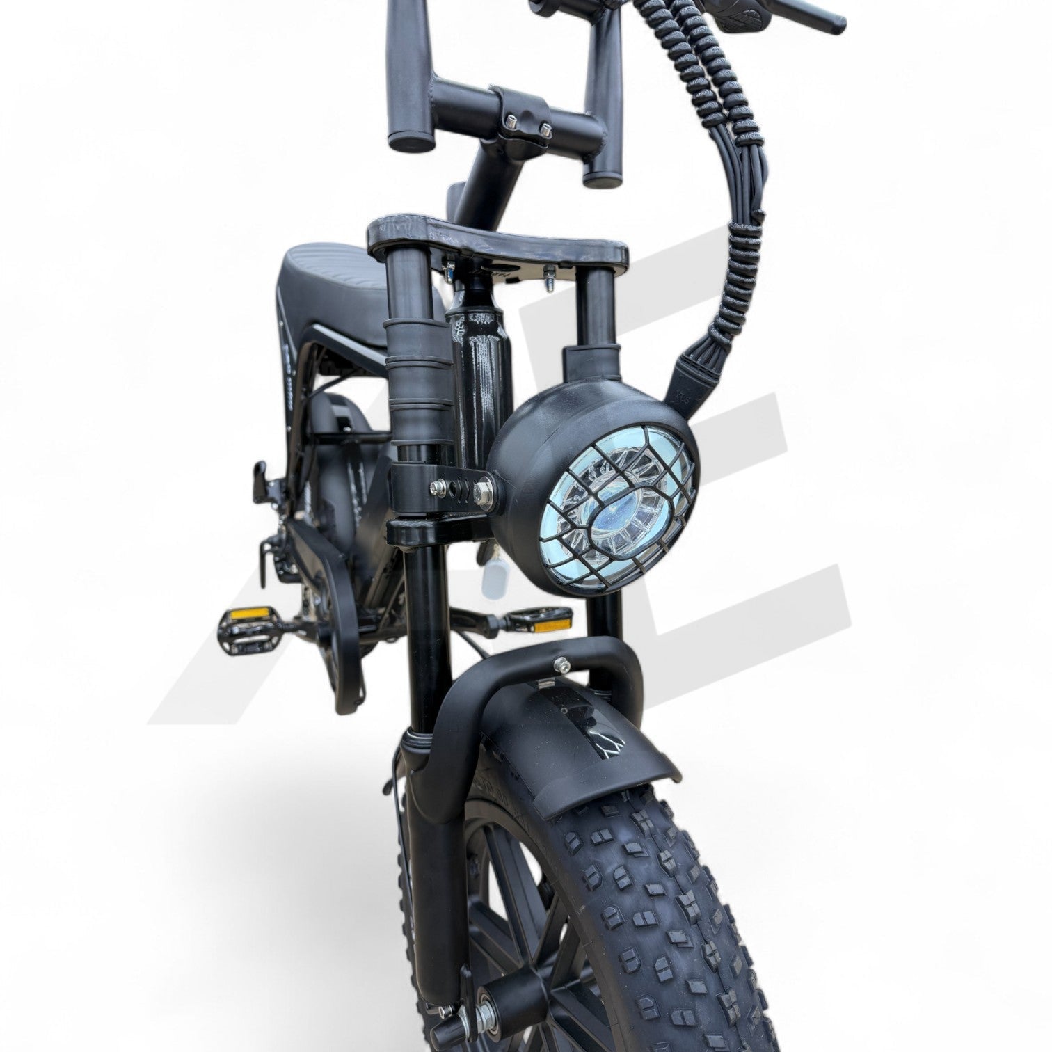 Ouxi C80 Mini Fatbike Glans Zwart met Hydraulische Remmen - AE-trading