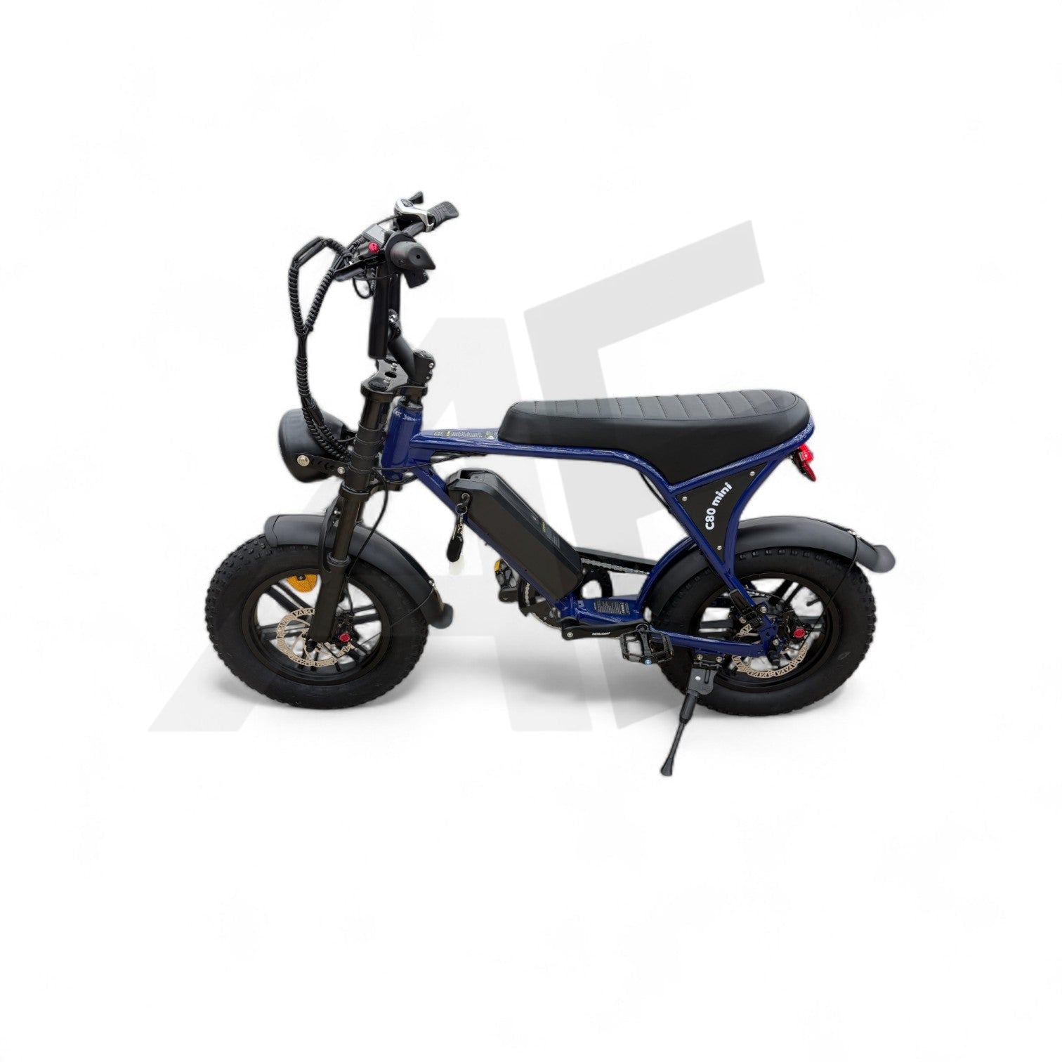 Ouxi C80 Mini Fatbike Candy Blue met Hydraulische Remmen - AE-trading